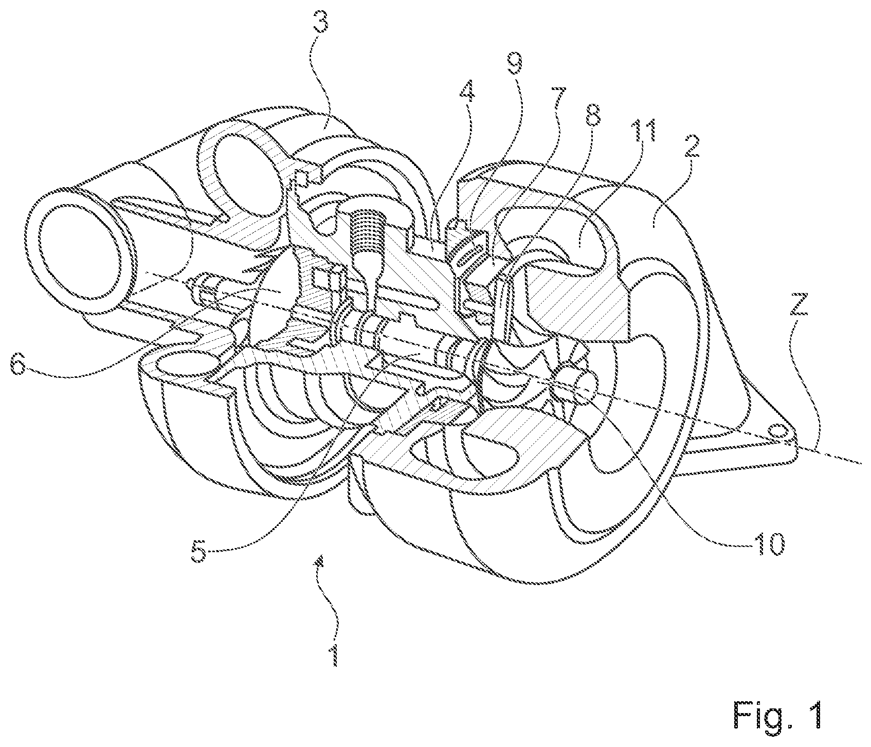 Patent US12129865 — Compressor wheel — Figure 1