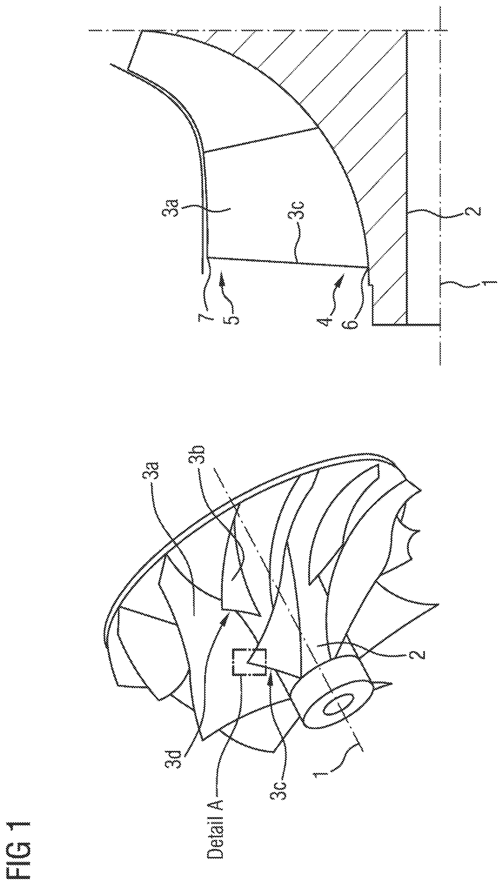 Patent US12129866 — Compressor wheel for the compressor of an internal combustion engine — Figure 1