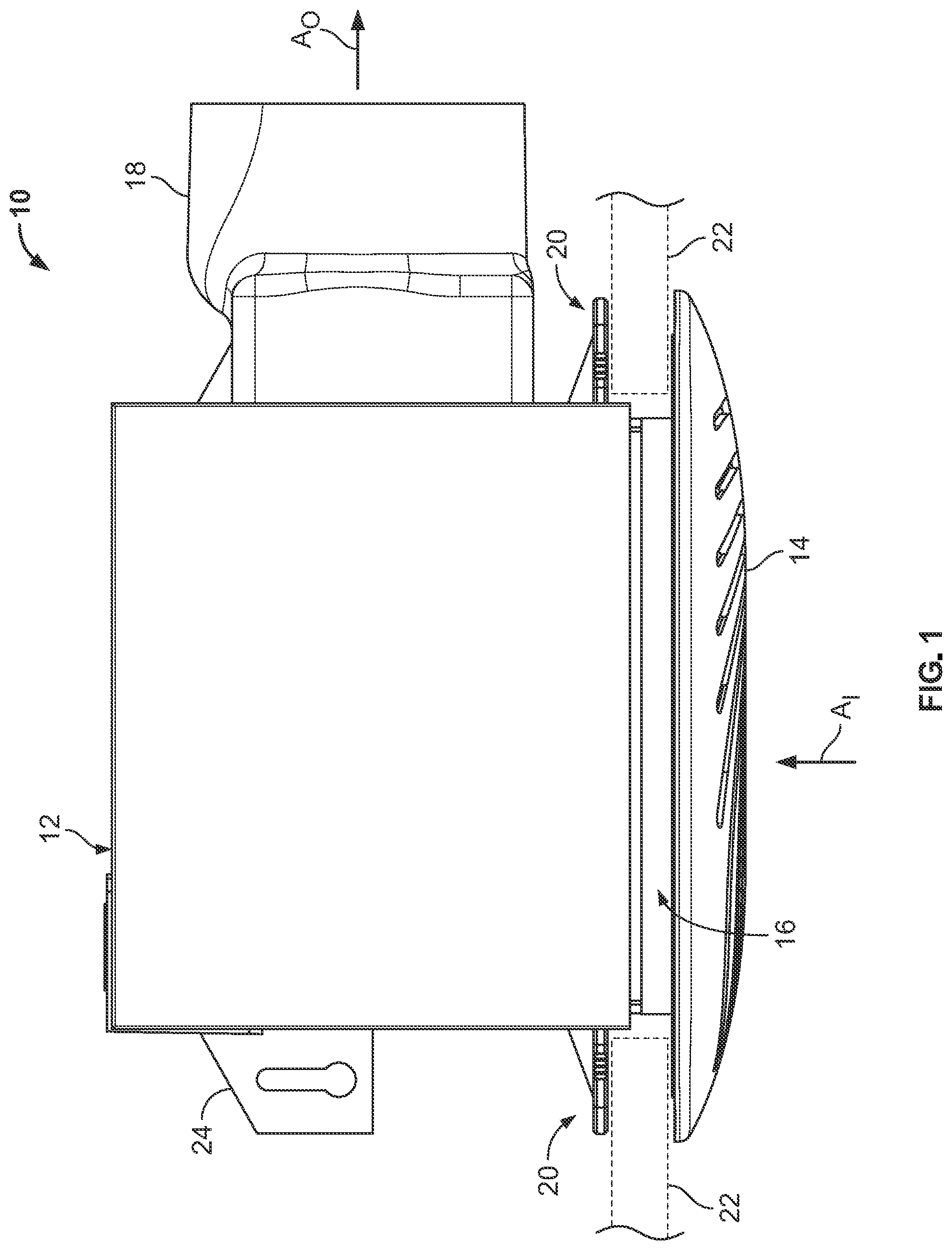 Patent US12129869 — Ventilation fan installation system — Figure 1