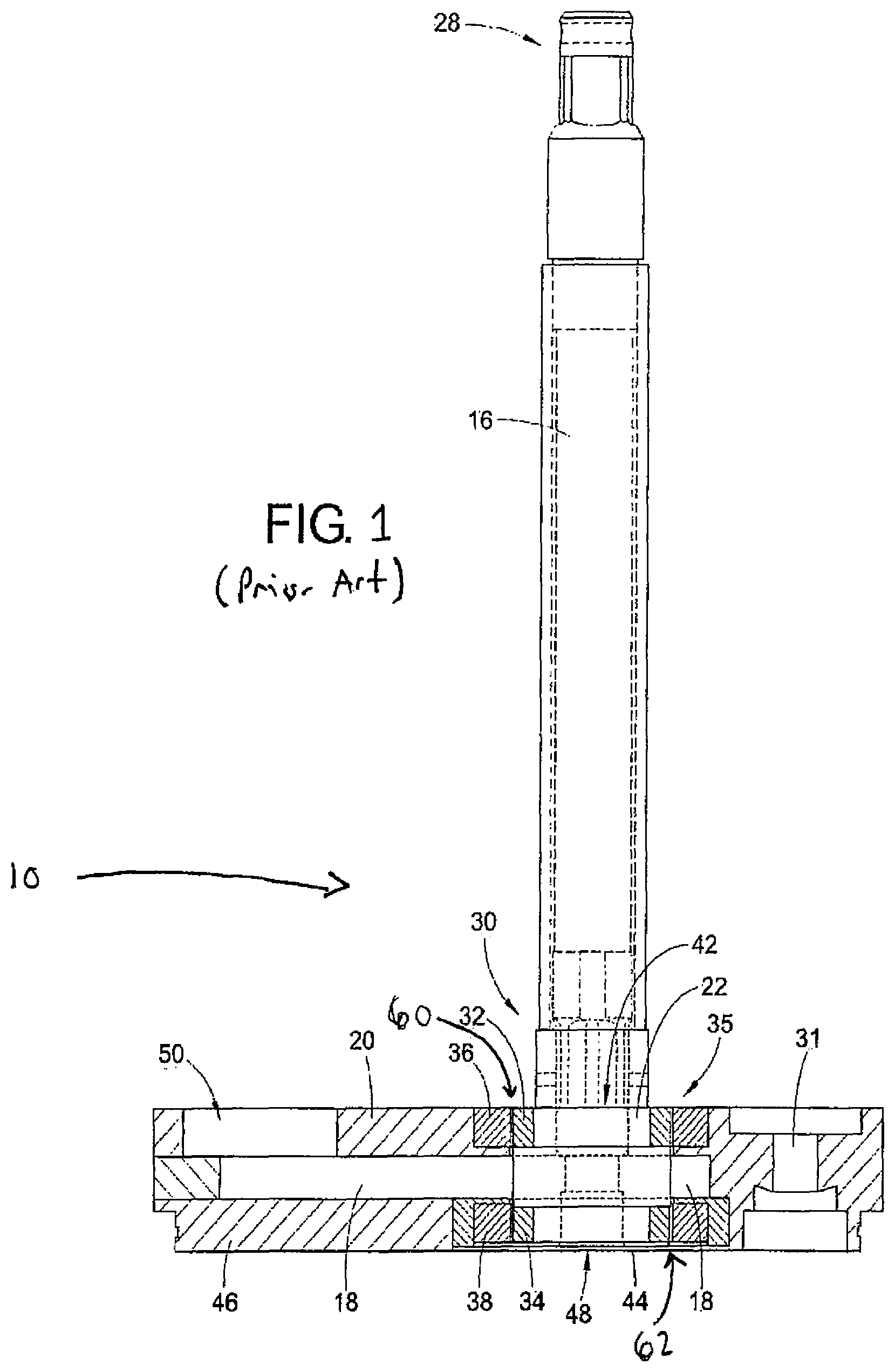 Patent US12129871 — Molten metal pump — Figure 1