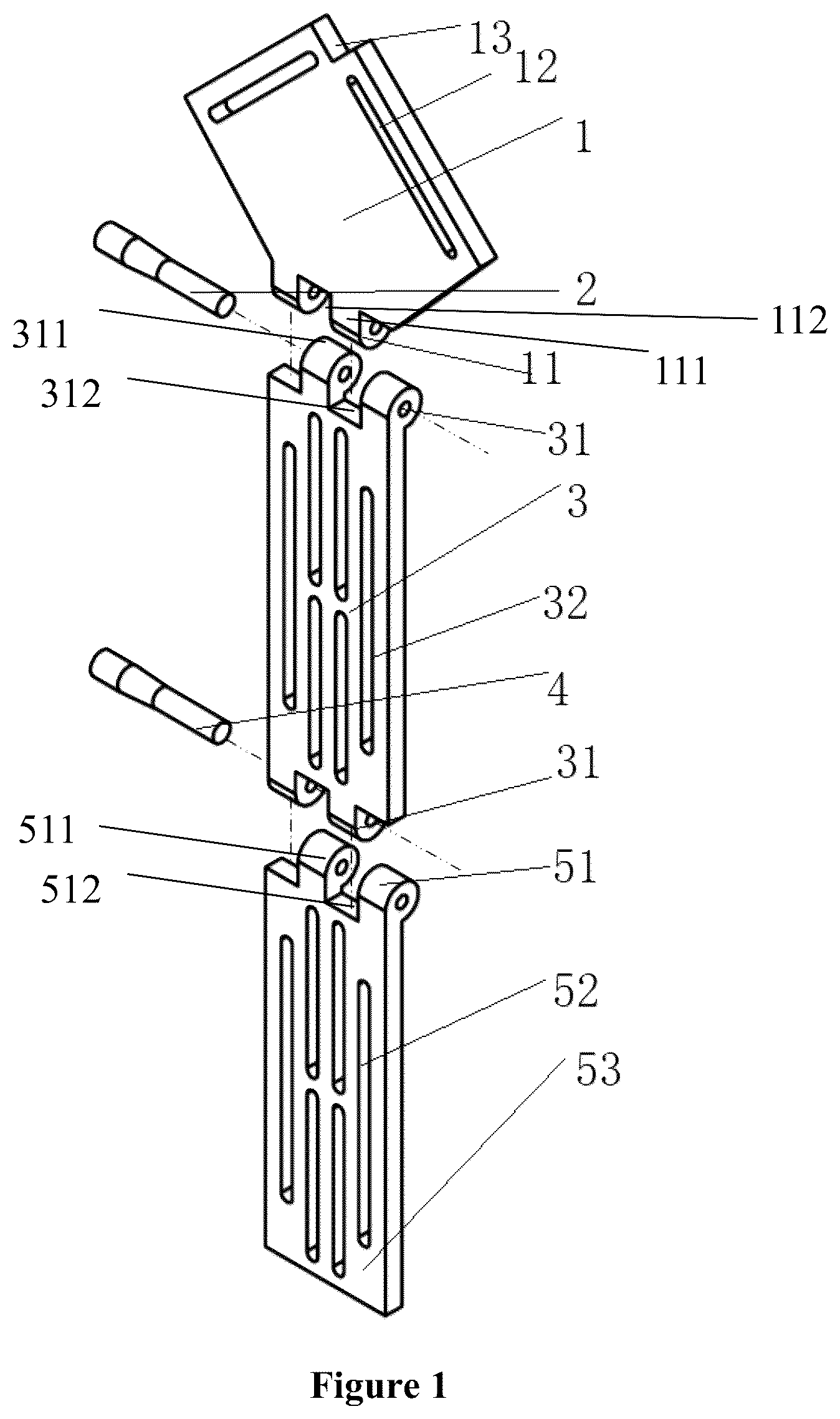 Patent US12129886 Figure 1 – Orthopedic hinge assembly