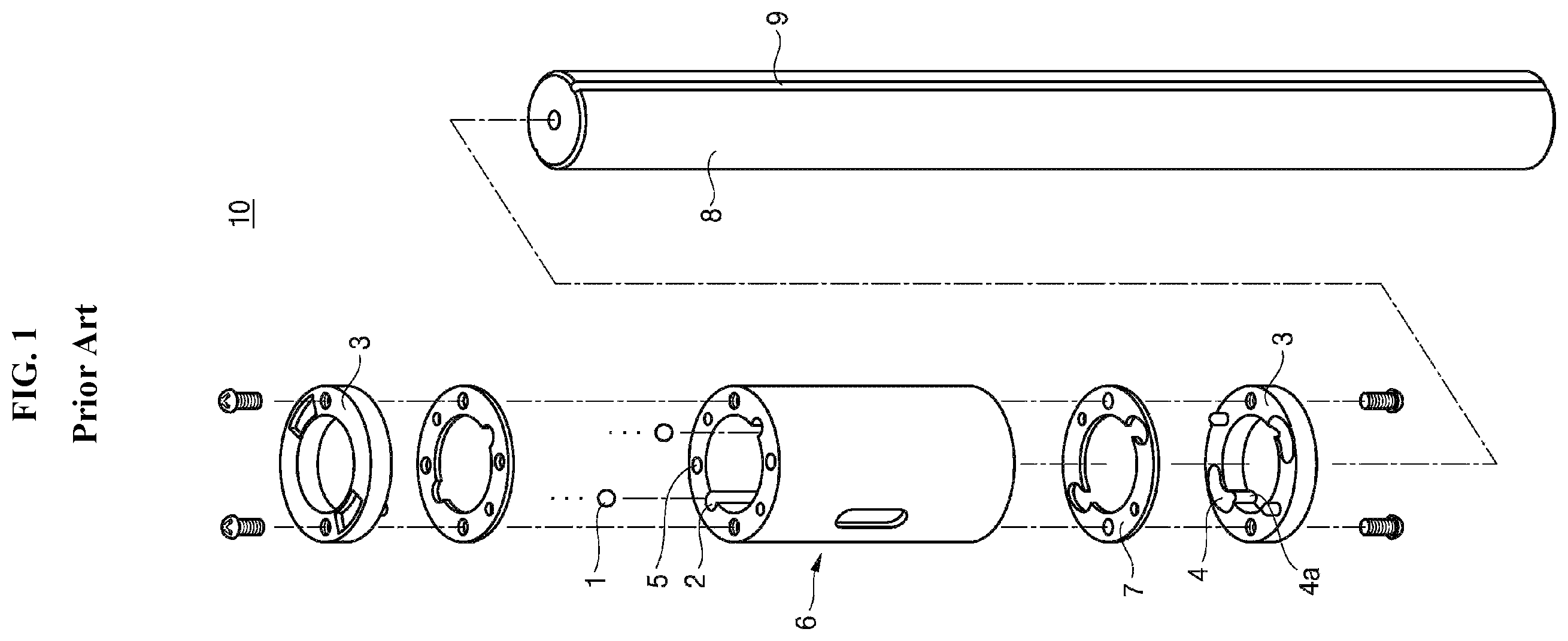 Patent US12129889 — Ball spline having bypass track — Figure 1