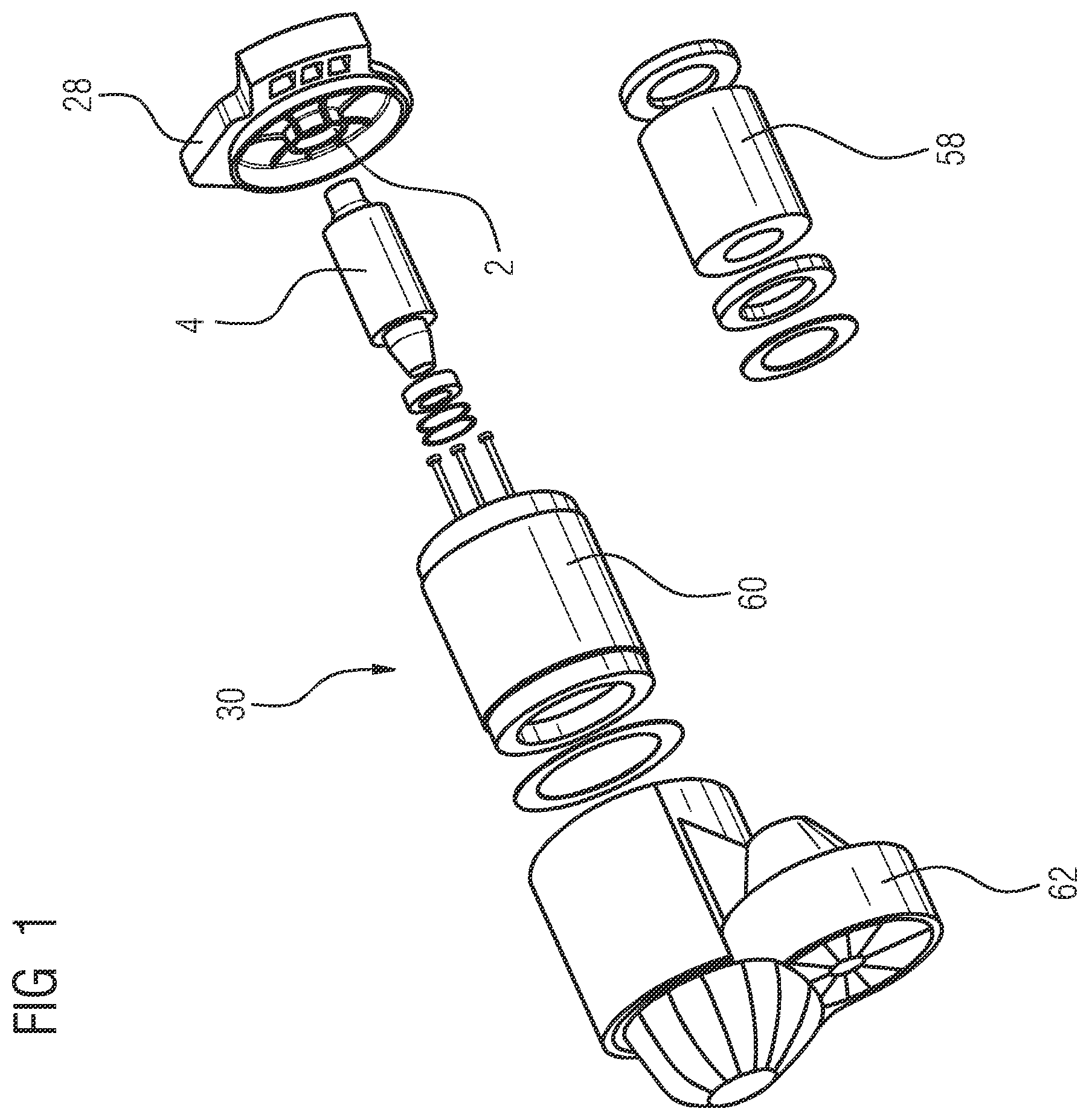 Patent US12129892 — Bearing bush for a rotating shaft, bearing shield, electric motor and method for manufacturing a damping element — Figure 1