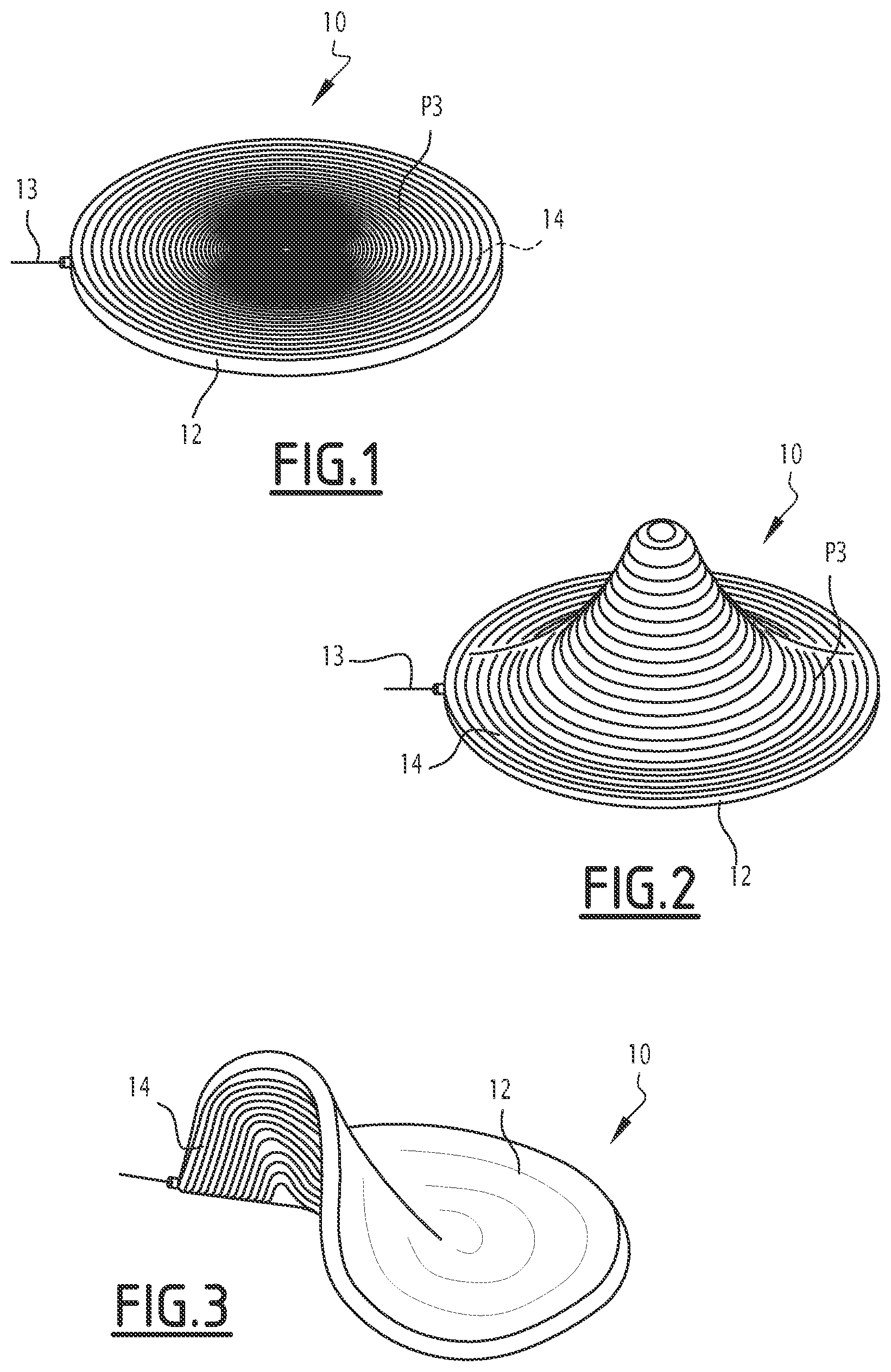 Patent US12129907 — Pneumatic structure and associated production method — Figure 1