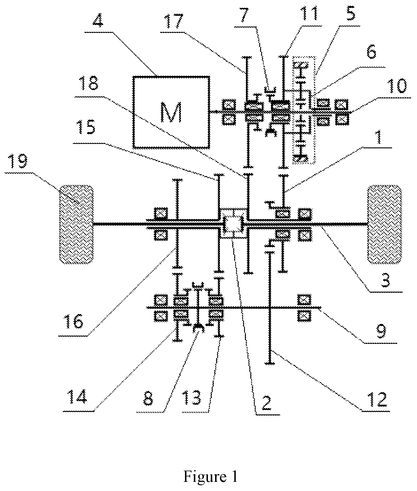 Patent US12129913 — Electric drive axle and electric vehicle — Figure 1