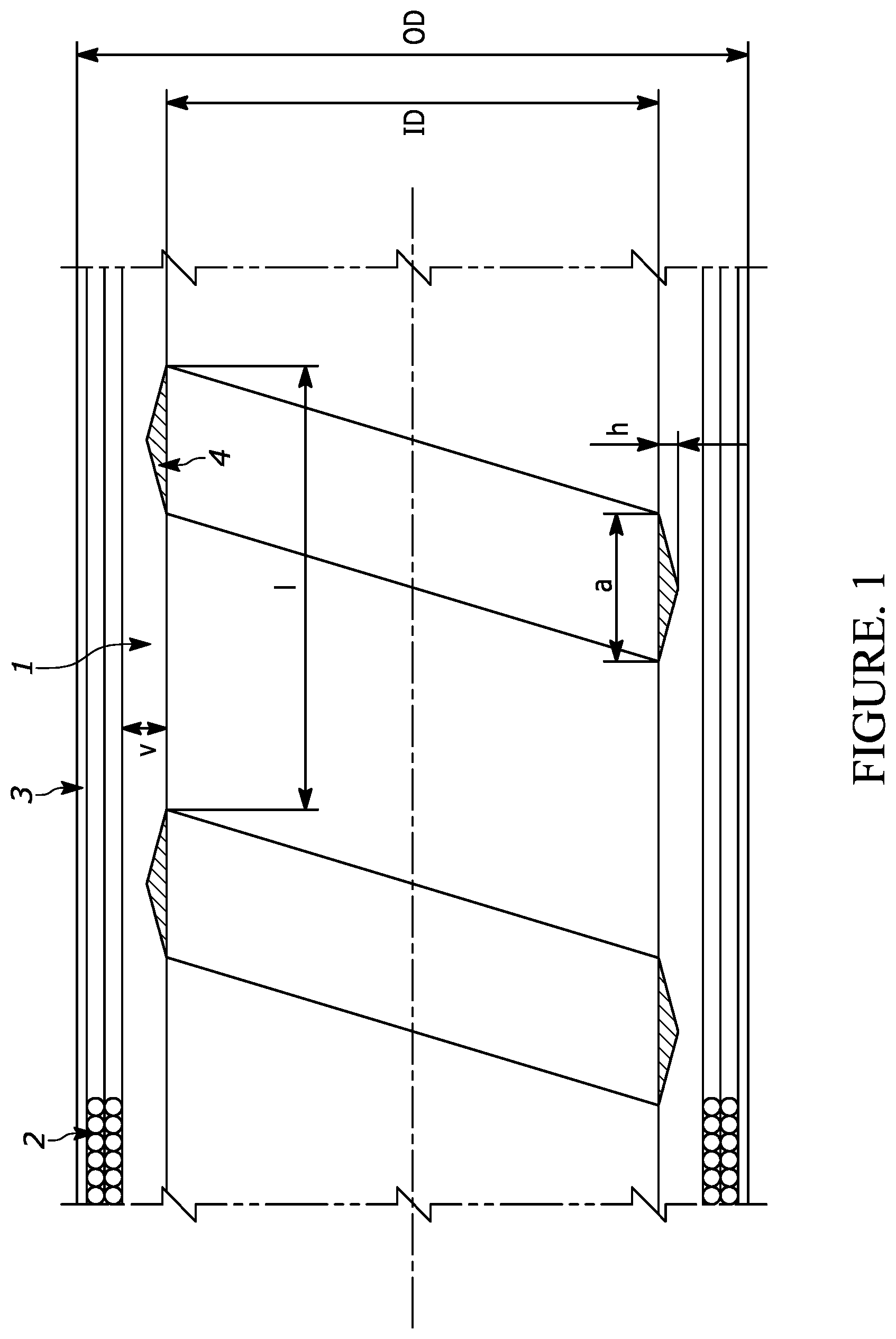 Patent US12129939 — Early life erosion tracking layer for high pressure fracking hoses — Figure 1