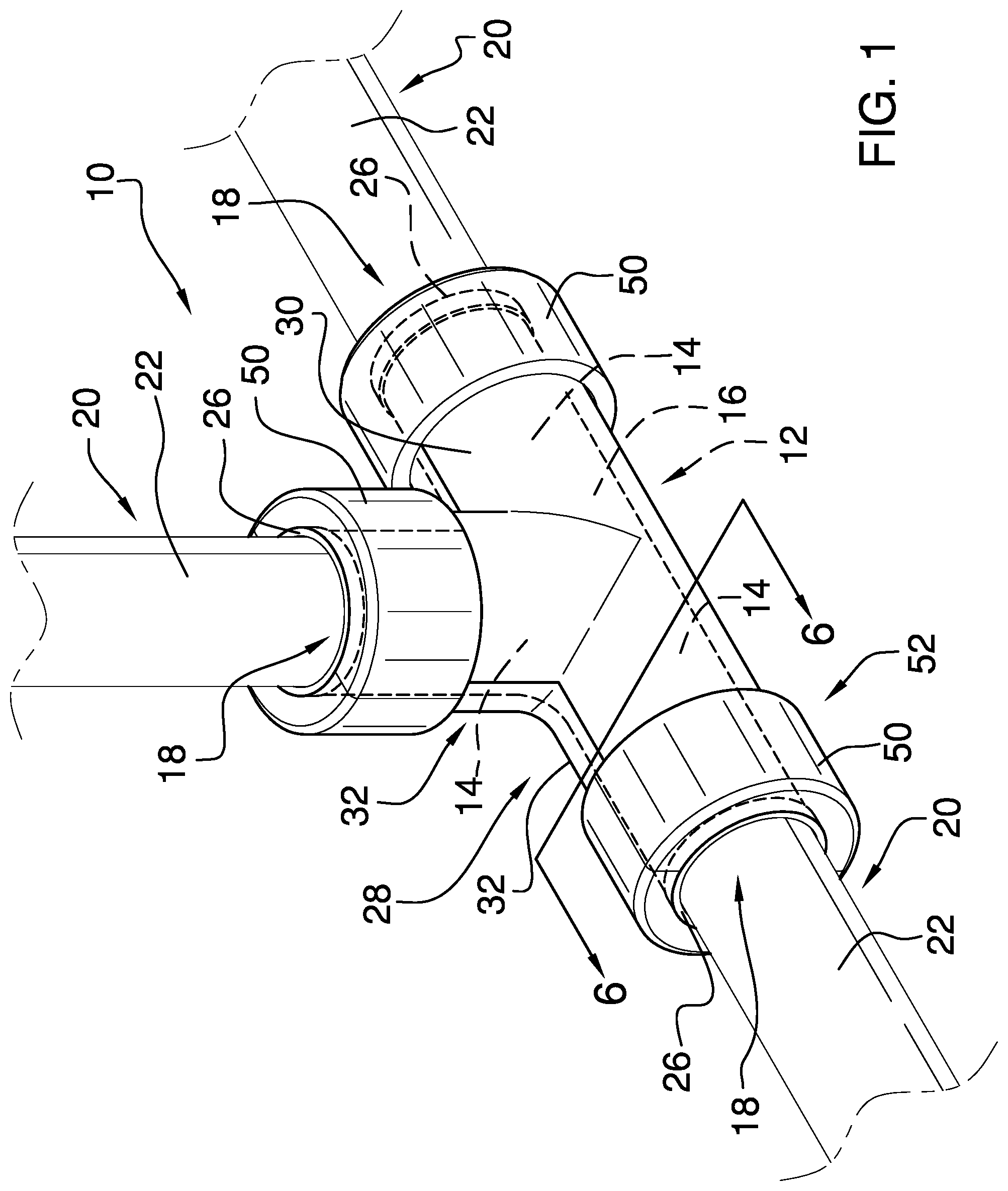 Patent US12129942 — Fitting apparatus — Figure 1