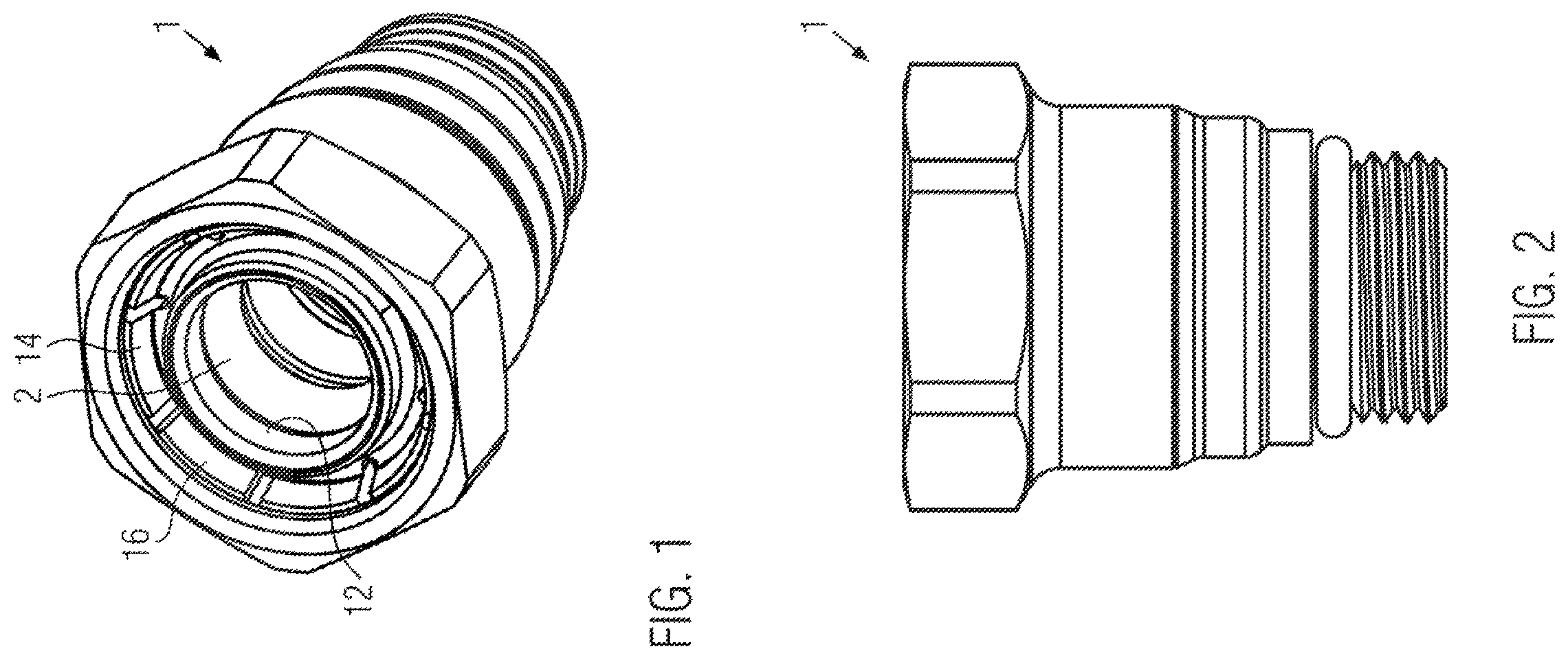 Patent US12129948 — Push-in tube connector port — Figure 1