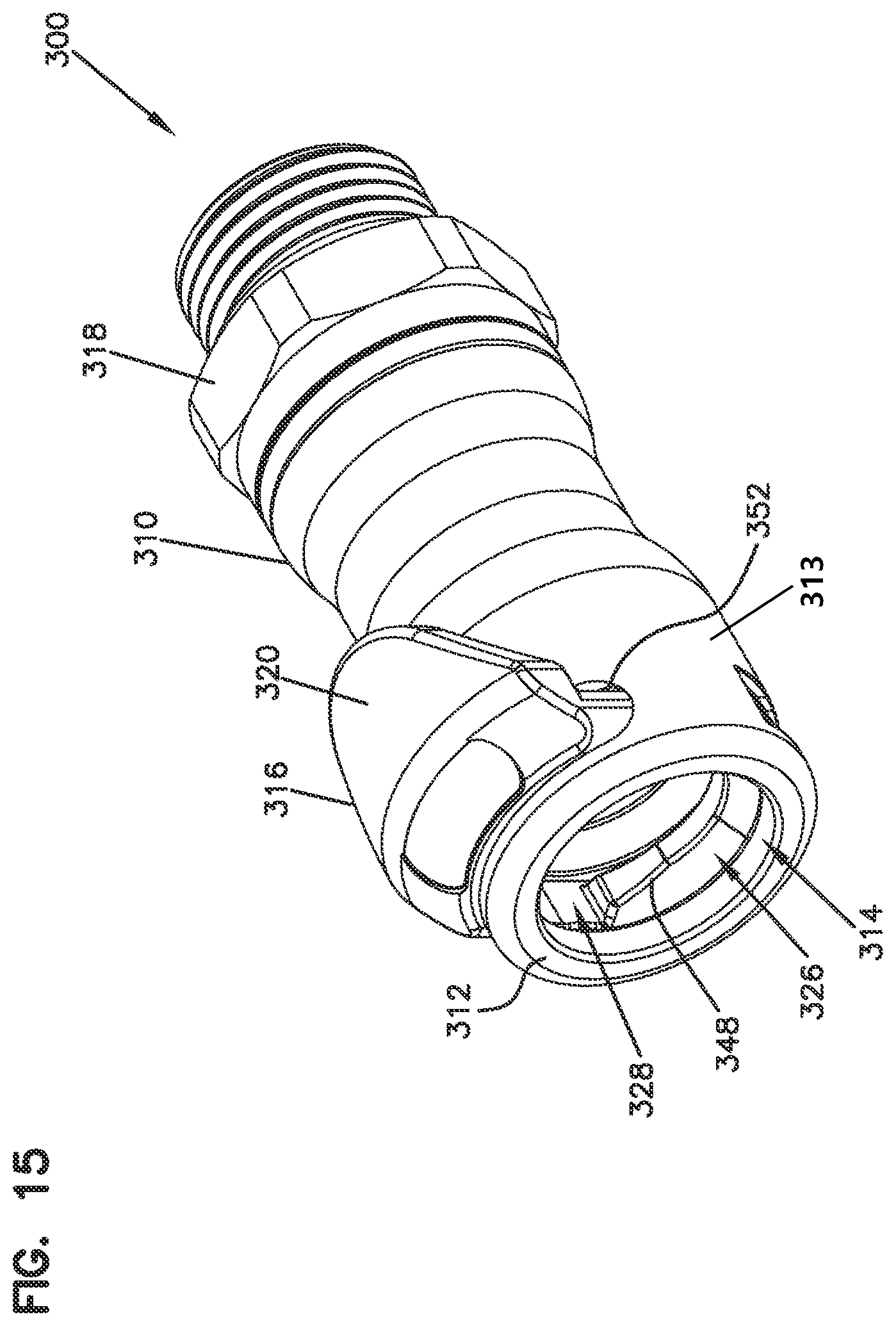 Patent US12129952 Figure 7 – Low-spill coupling assembly