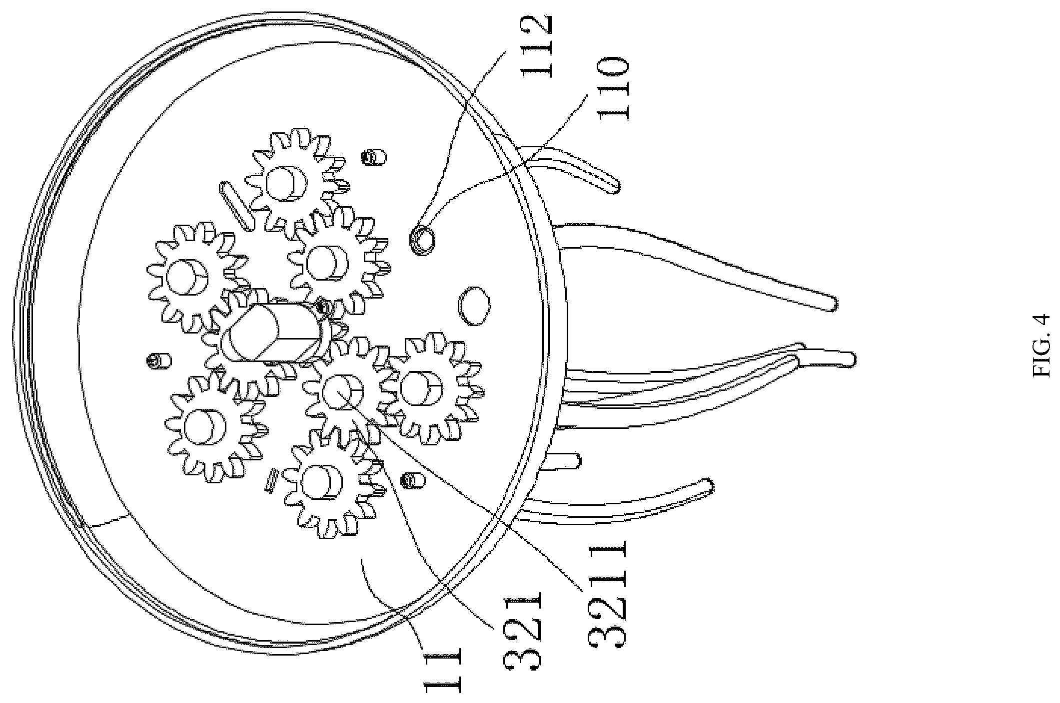 Patent US12129976 Figure 4 – Tentacle animal bionic lamp