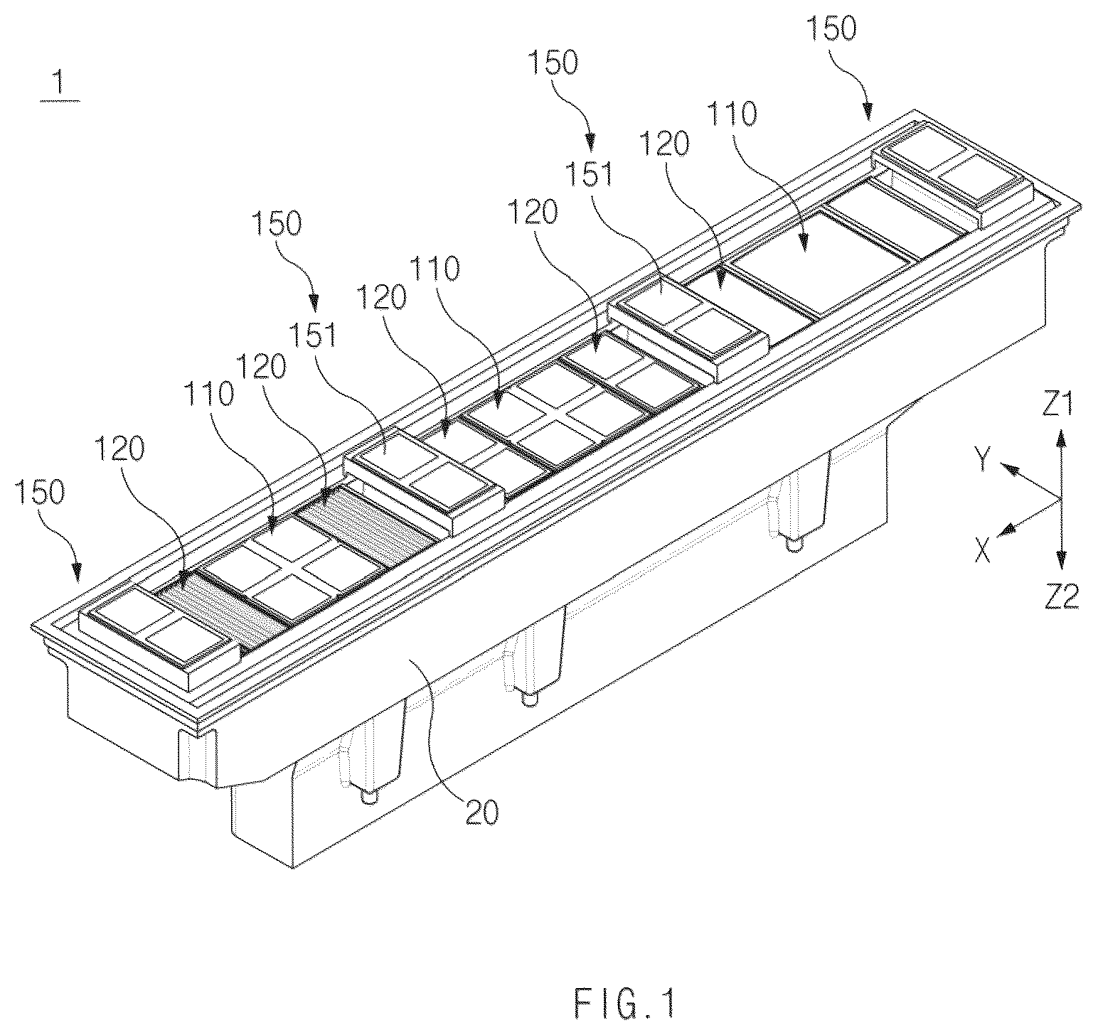 Patent US12129984 — Lamp for vehicle — Figure 1