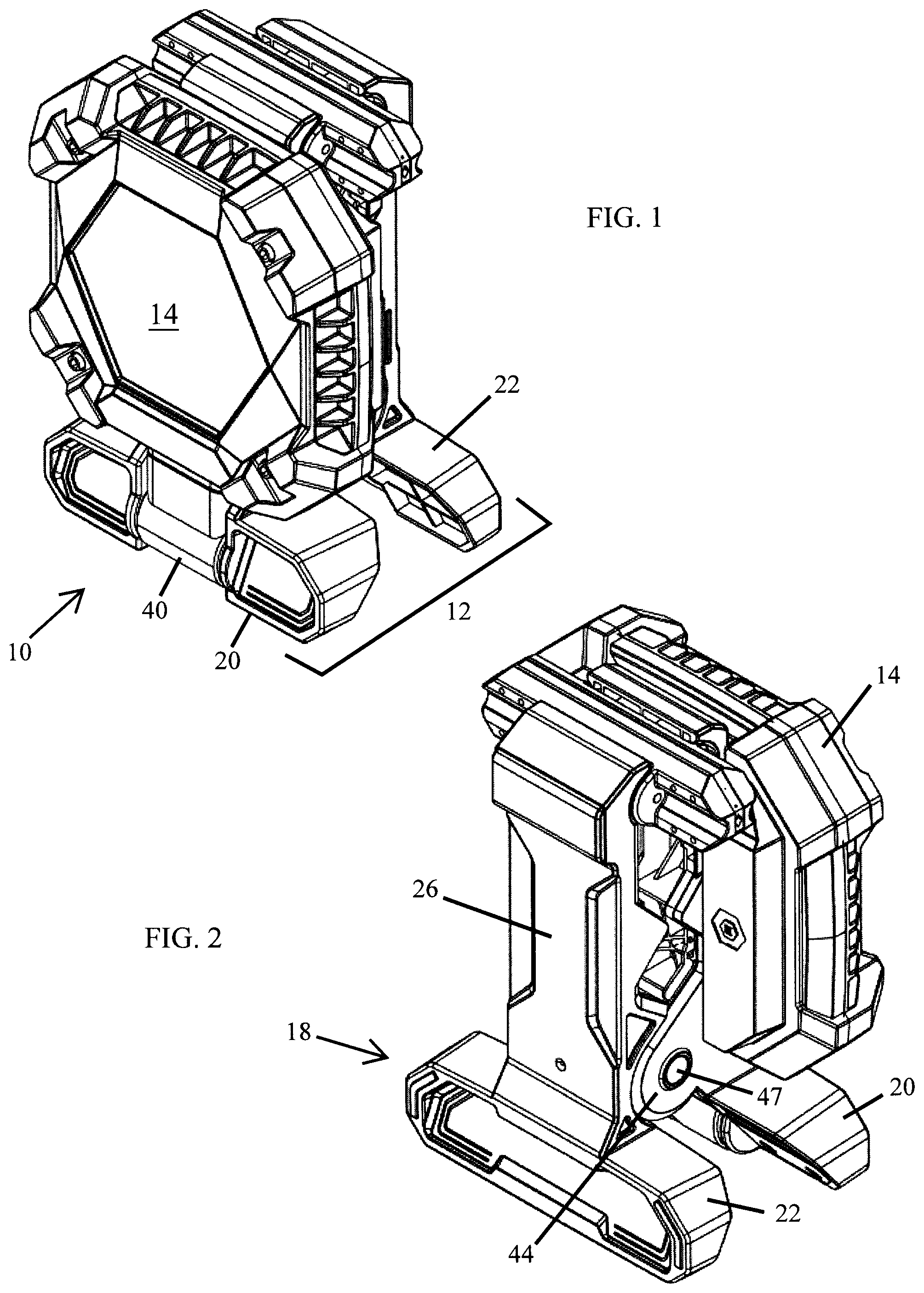 Patent US12129992 — Clamping work light — Figure 1