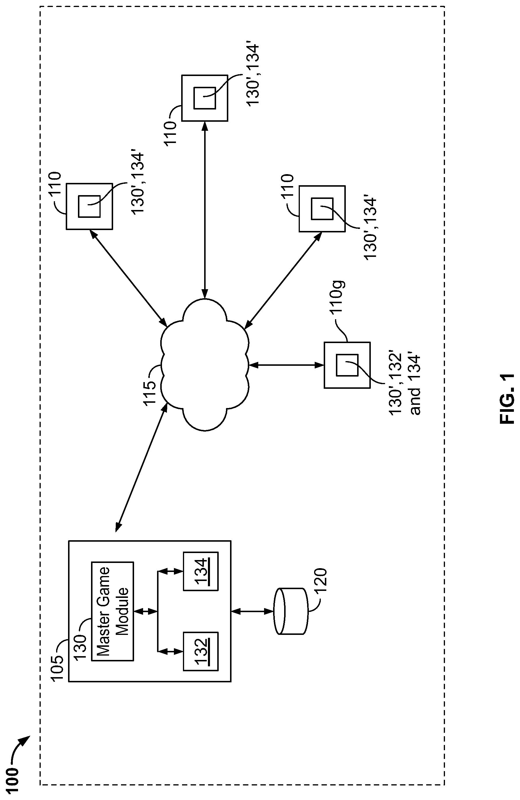 Patent US12134039 Figure 1 – Methods and systems for selecting a level of detail visual asset during the execution of a video game