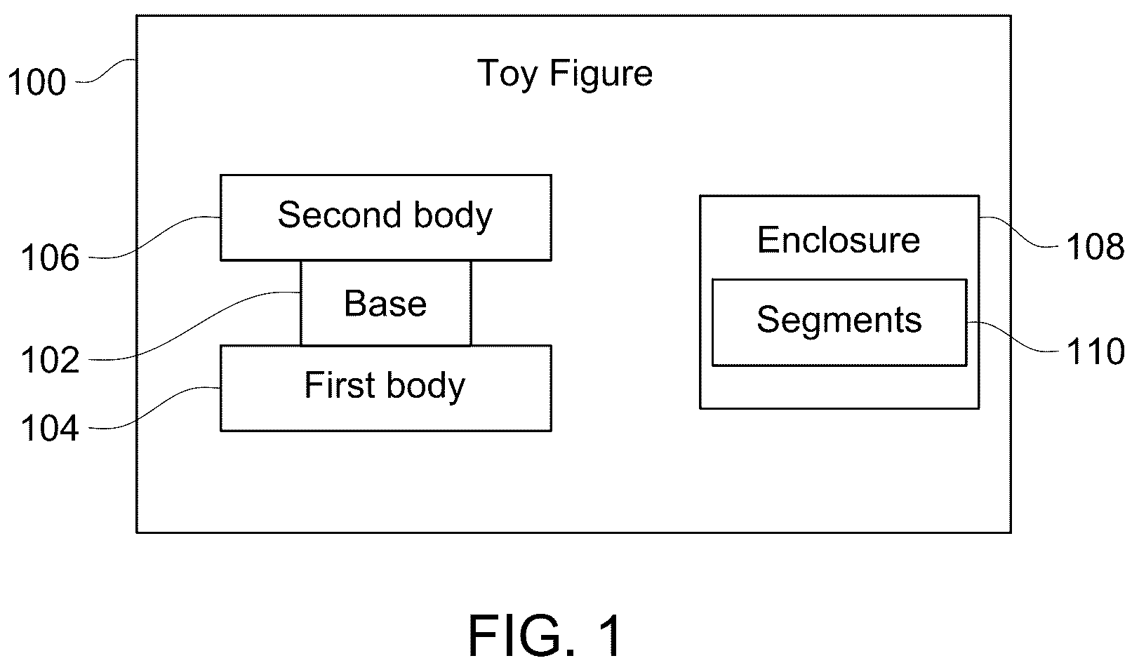 Patent US12134045 — Adjustable toy figure — Figure 1