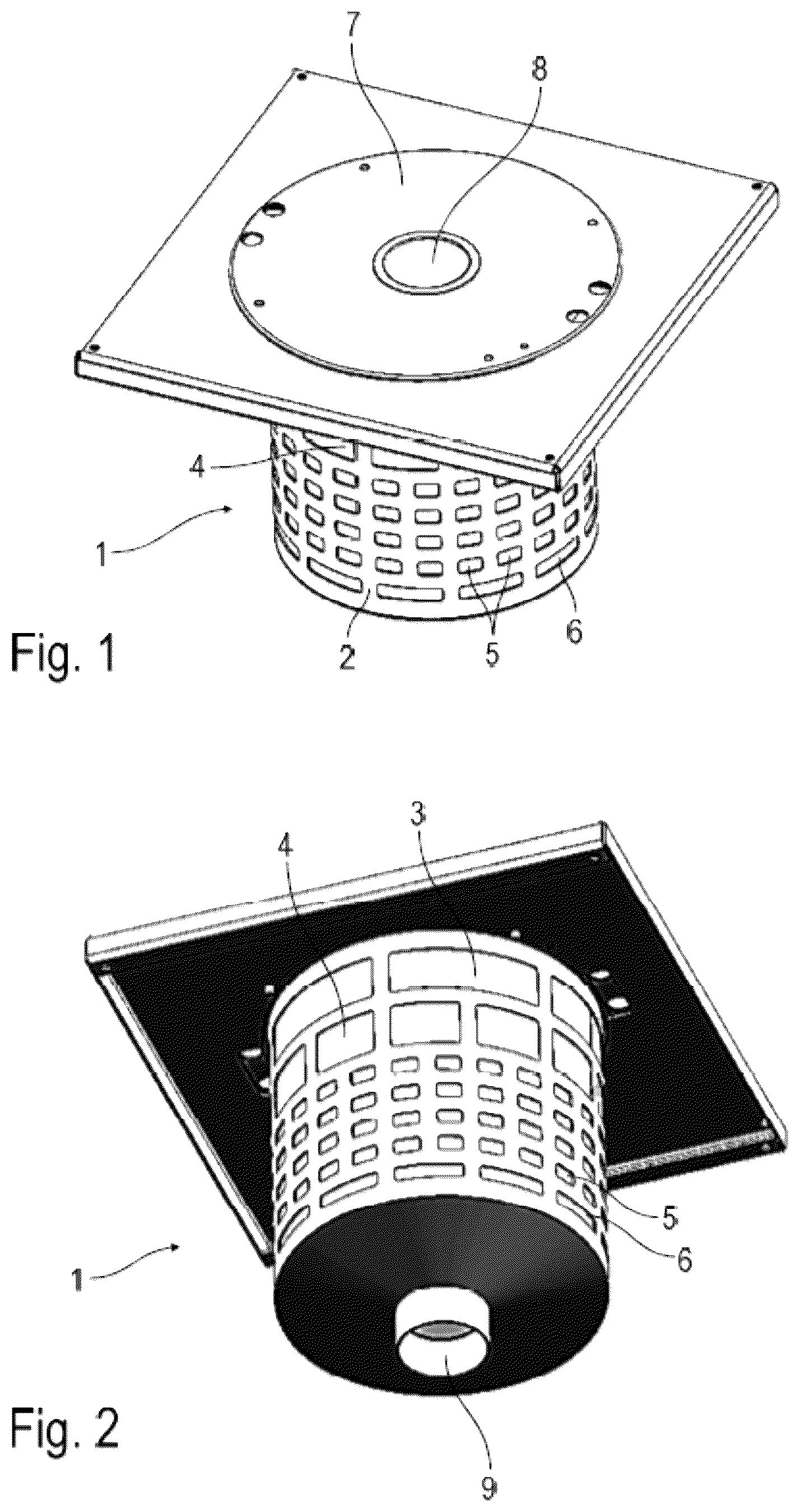 Patent US12134055 — Collection apparatus for rinsing media of an atomizer — Figure 1