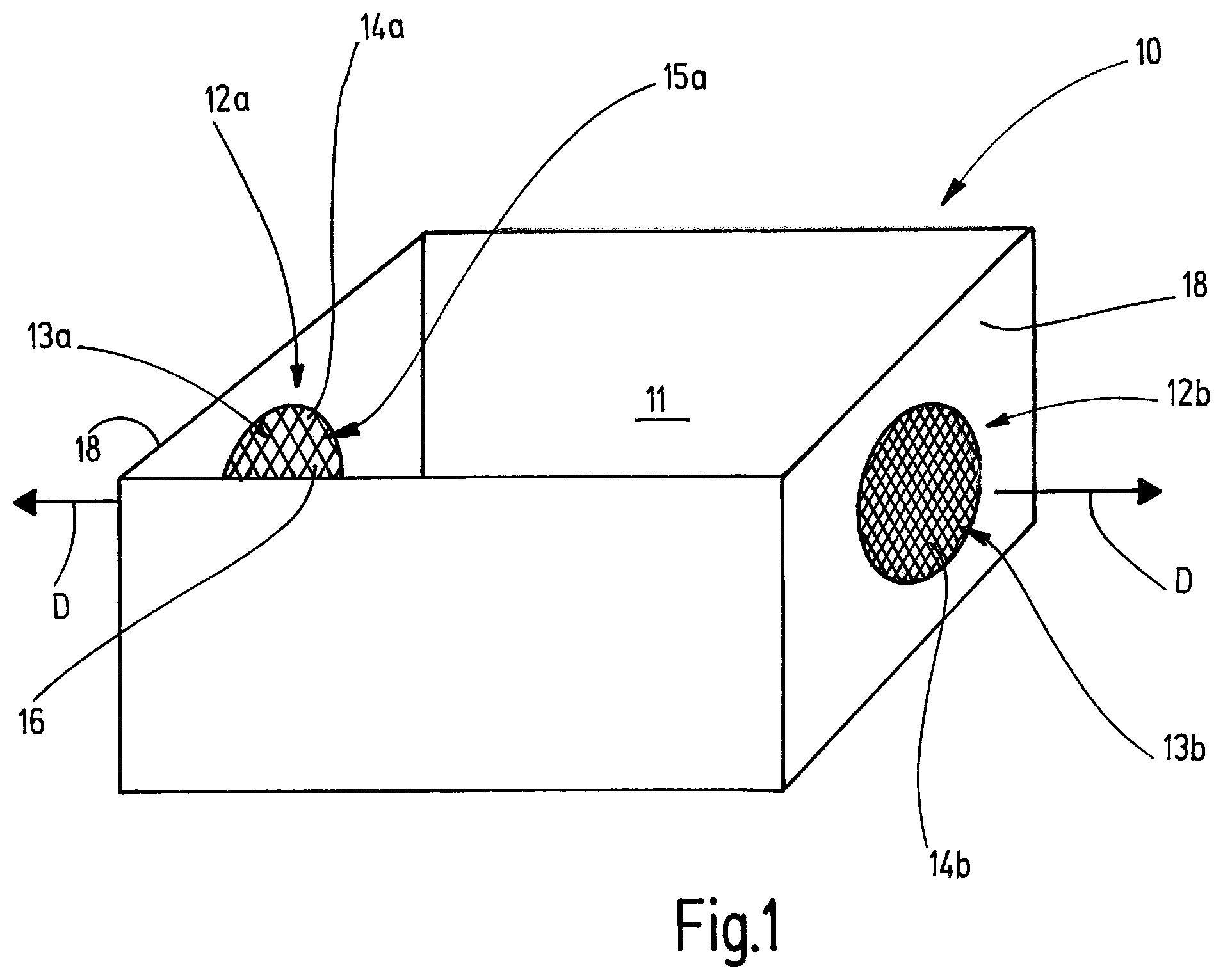 Patent US12134057 — Flame trap filter — Figure 1