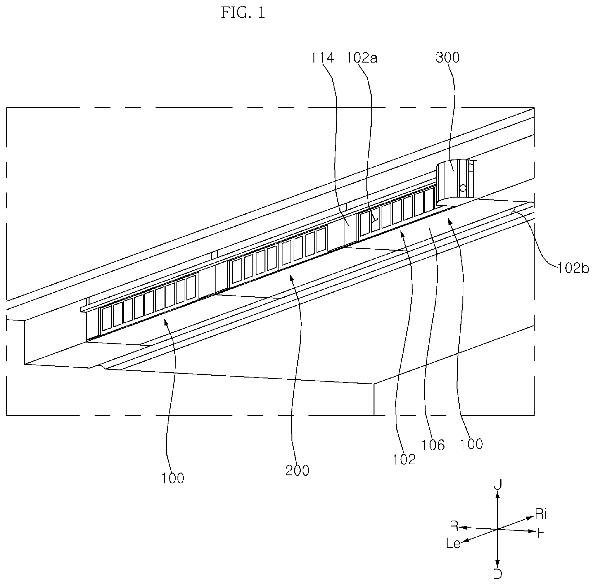 Patent US12134058 — Filter cleaner and air-processing apparatus including filter cleaner — Figure 1