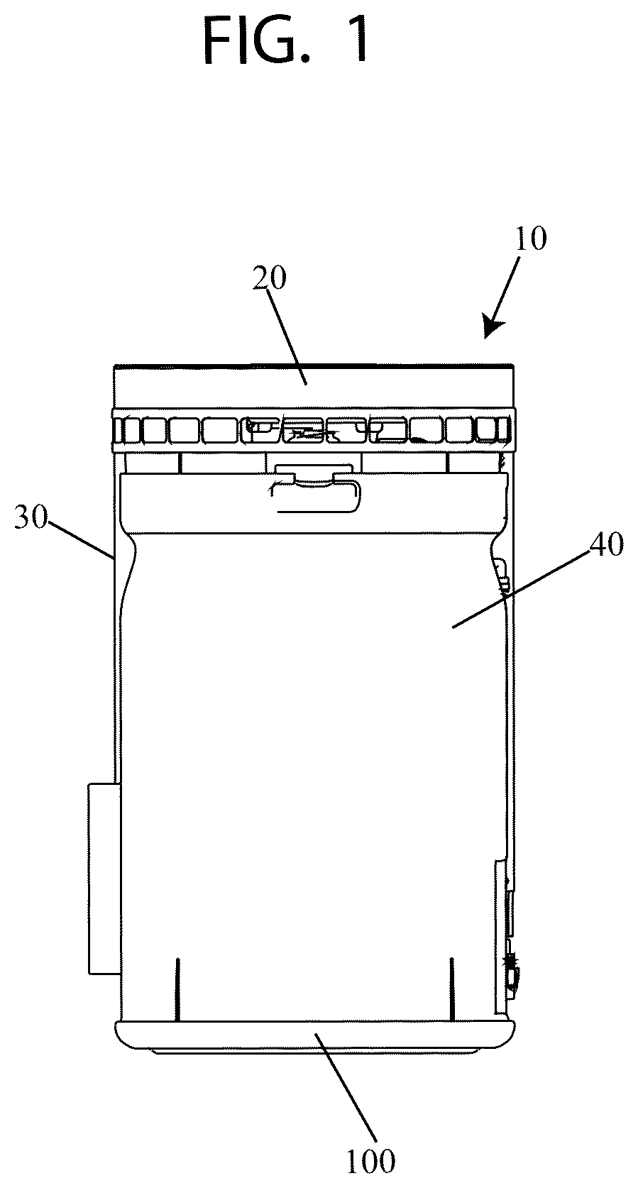 Patent US12134071 — Air purifying machine and process — Figure 1