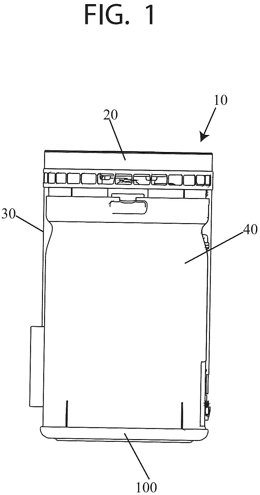 Patent US12134072 — Air purifying machine and process — Figure 1