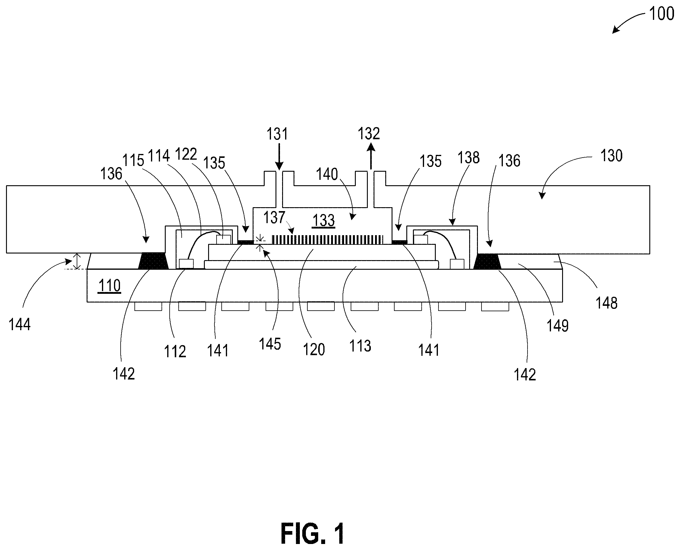 Patent US12134093 — System and method for integrated sensor cartridge — Figure 1