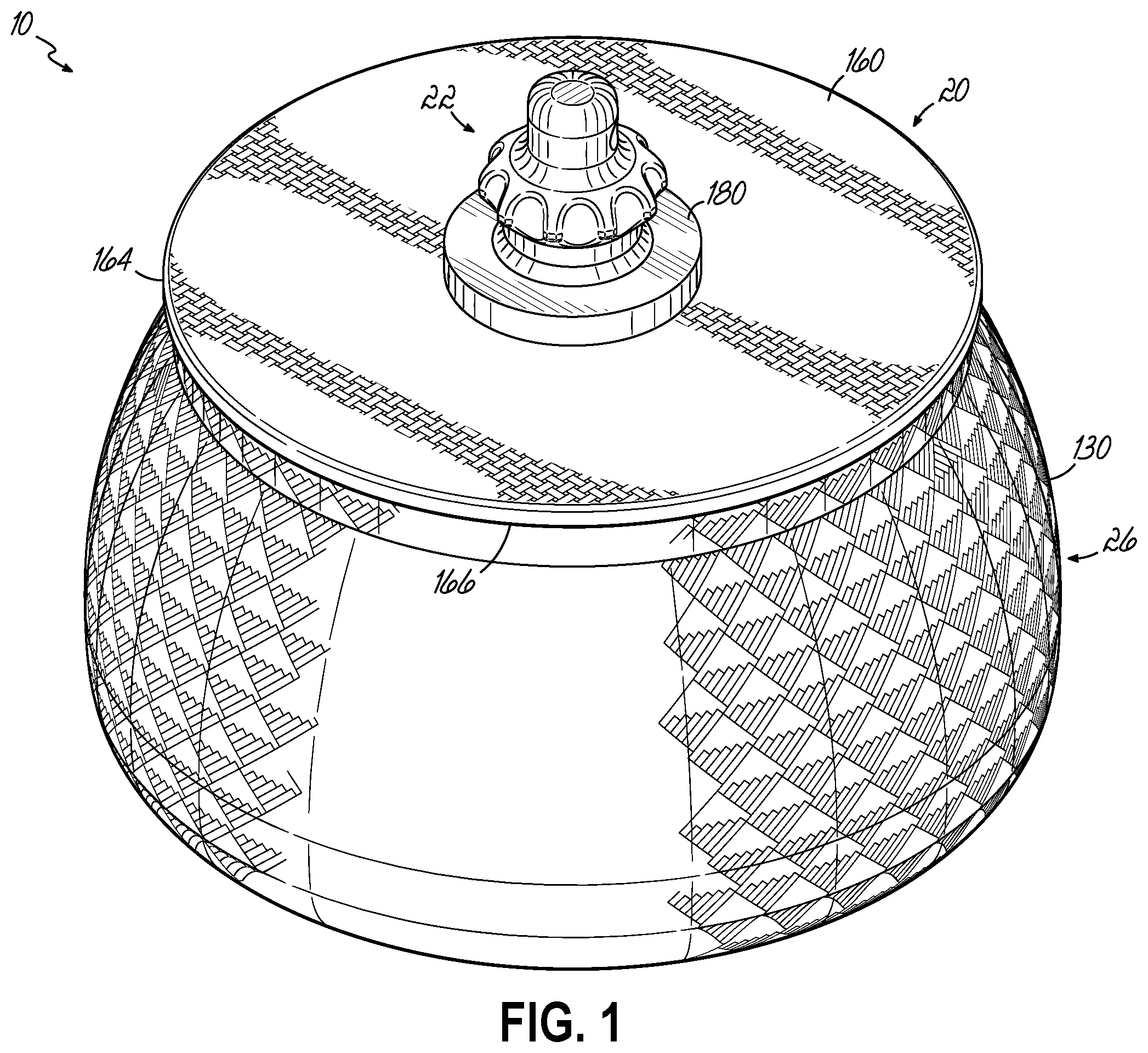 Patent US12134101 — Fixed angle centrifuge rotor with tubular cavities and related methods — Figure 1