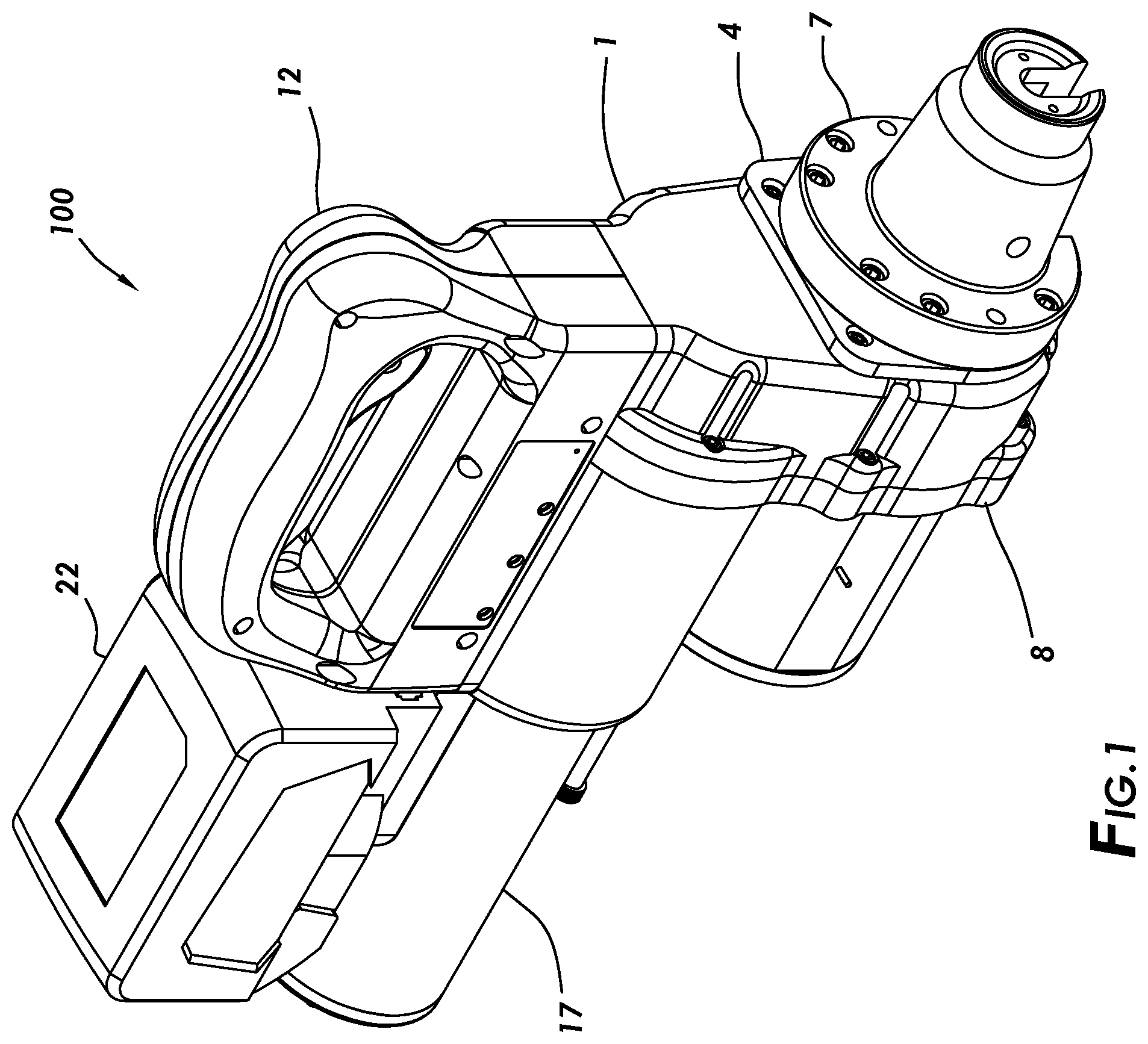 Patent US12134119 — Strand cutter — Figure 1