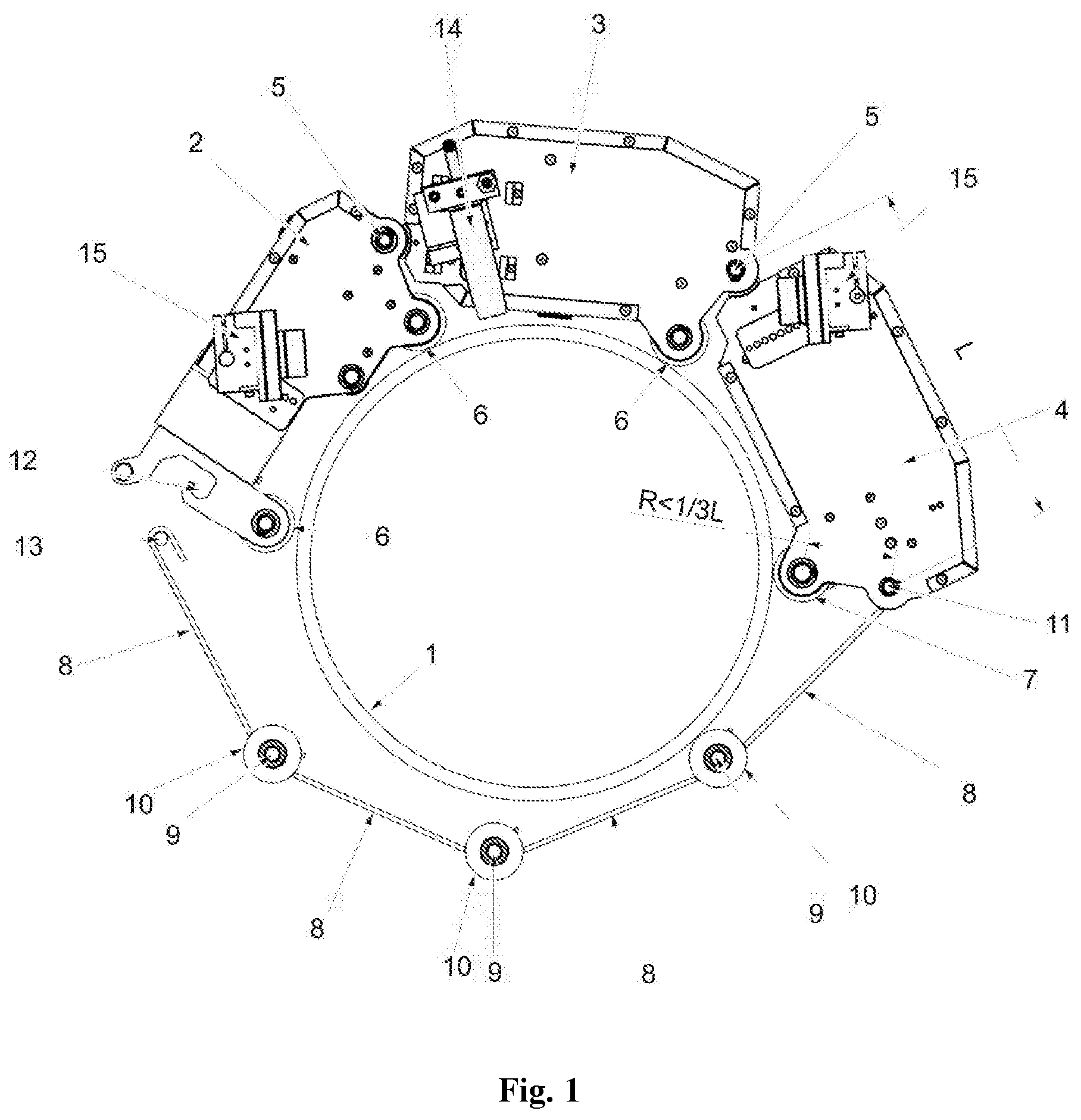 Patent US12134149 — Device for the orbital processing of non-rotating joints and pipe ends — Figure 1