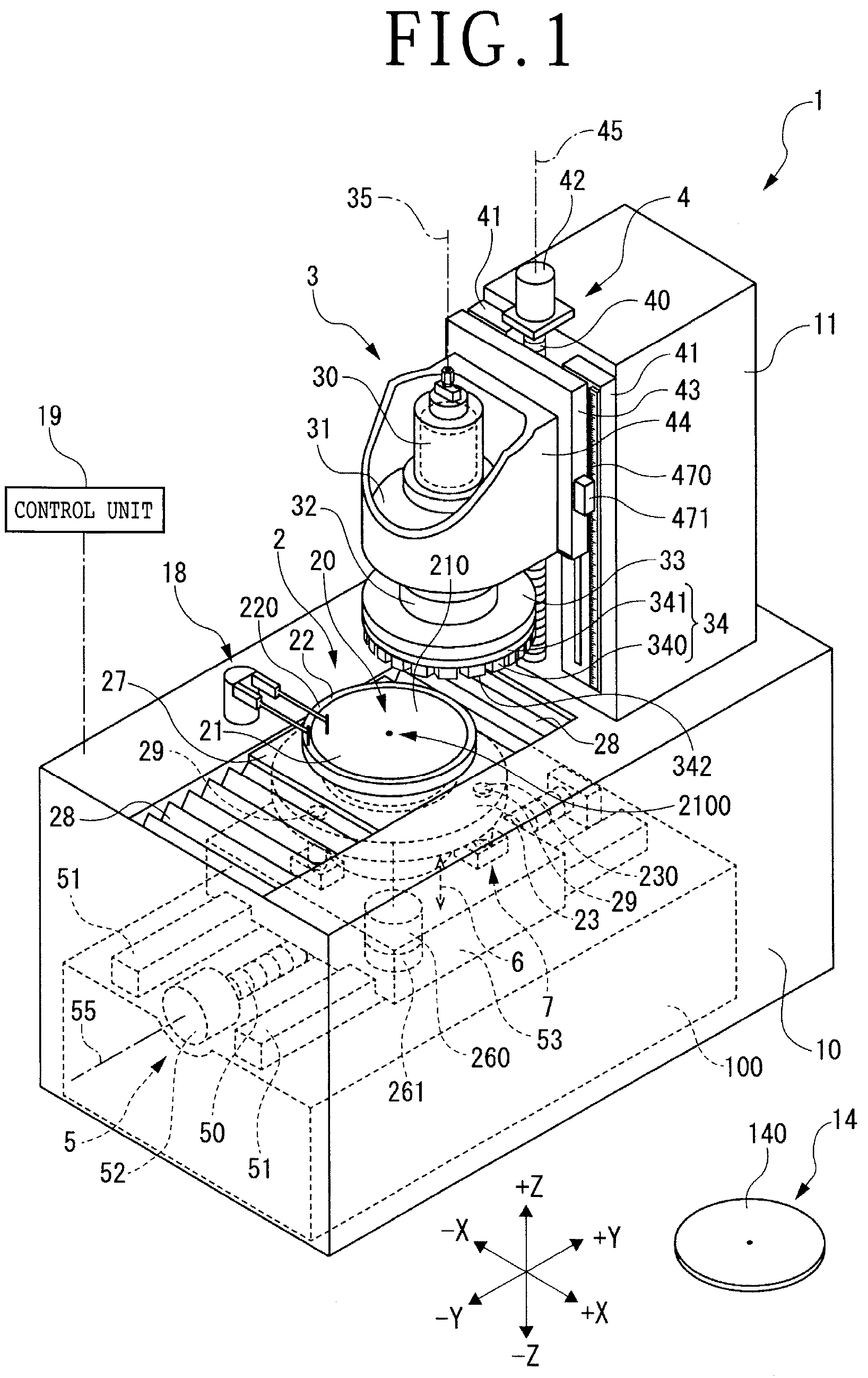 Patent US12134163 Figure 1 – Fine adjustment device