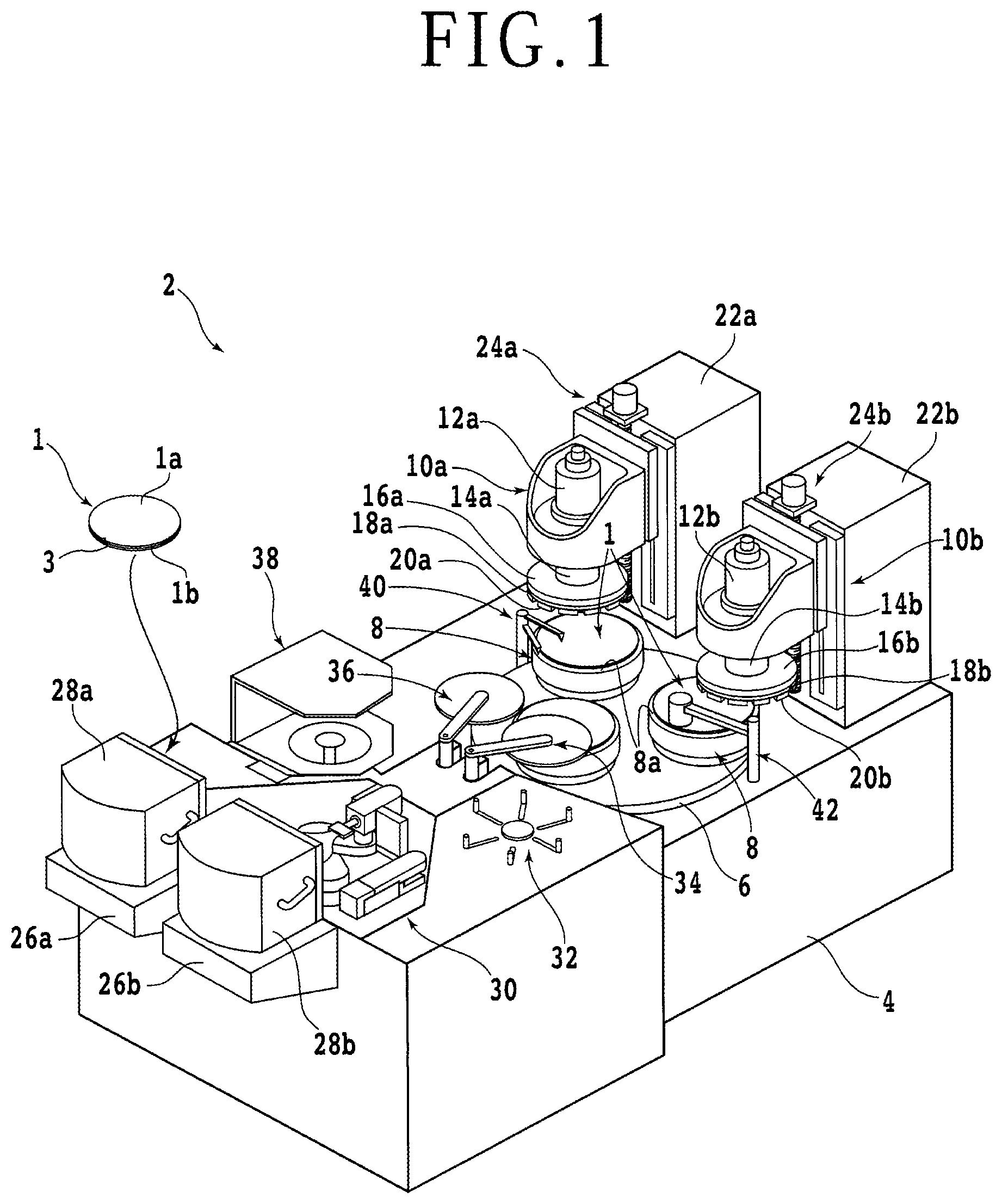 Patent US12134165 — Grinding method of workpiece — Figure 1