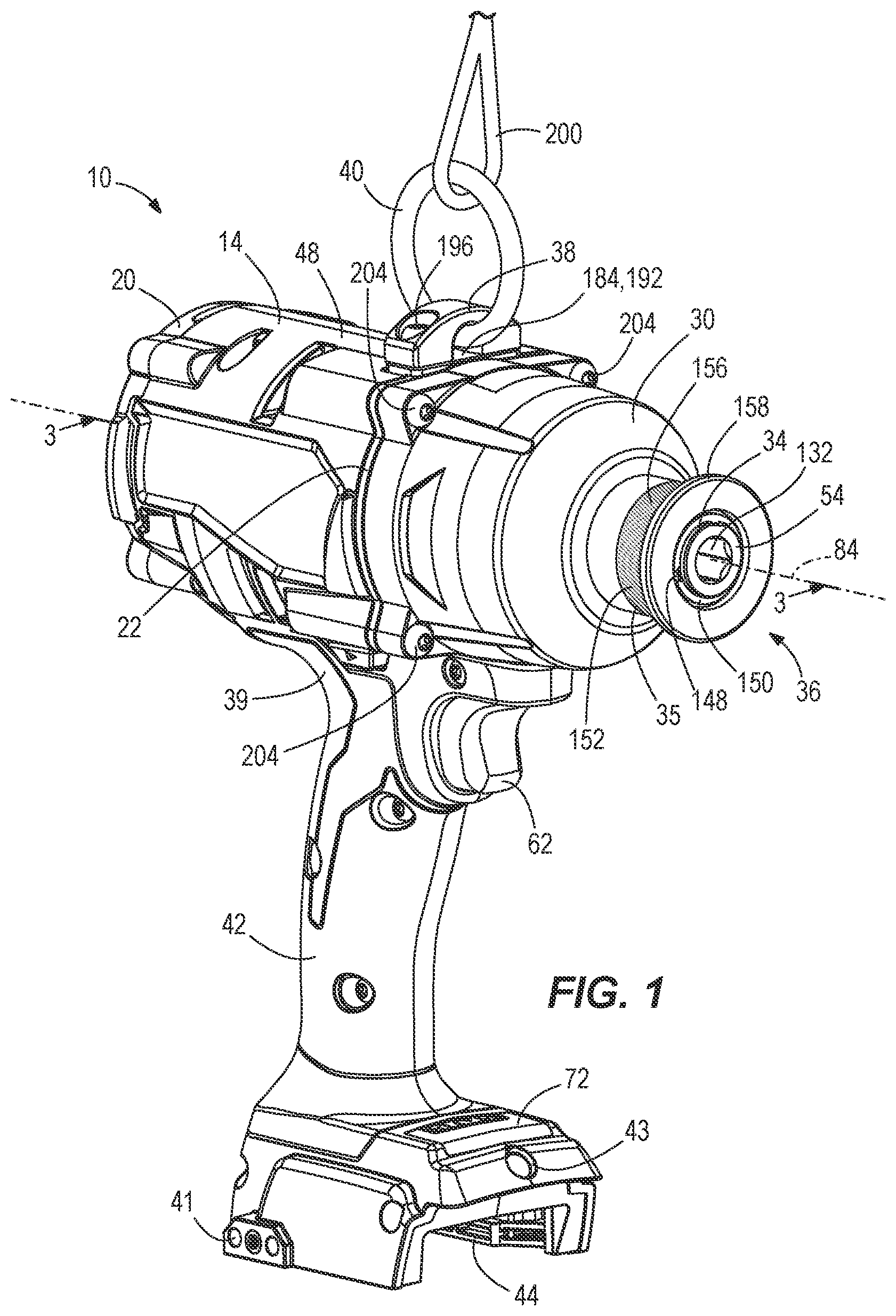 Patent US12134169 — Rotary impact tool — Figure 1