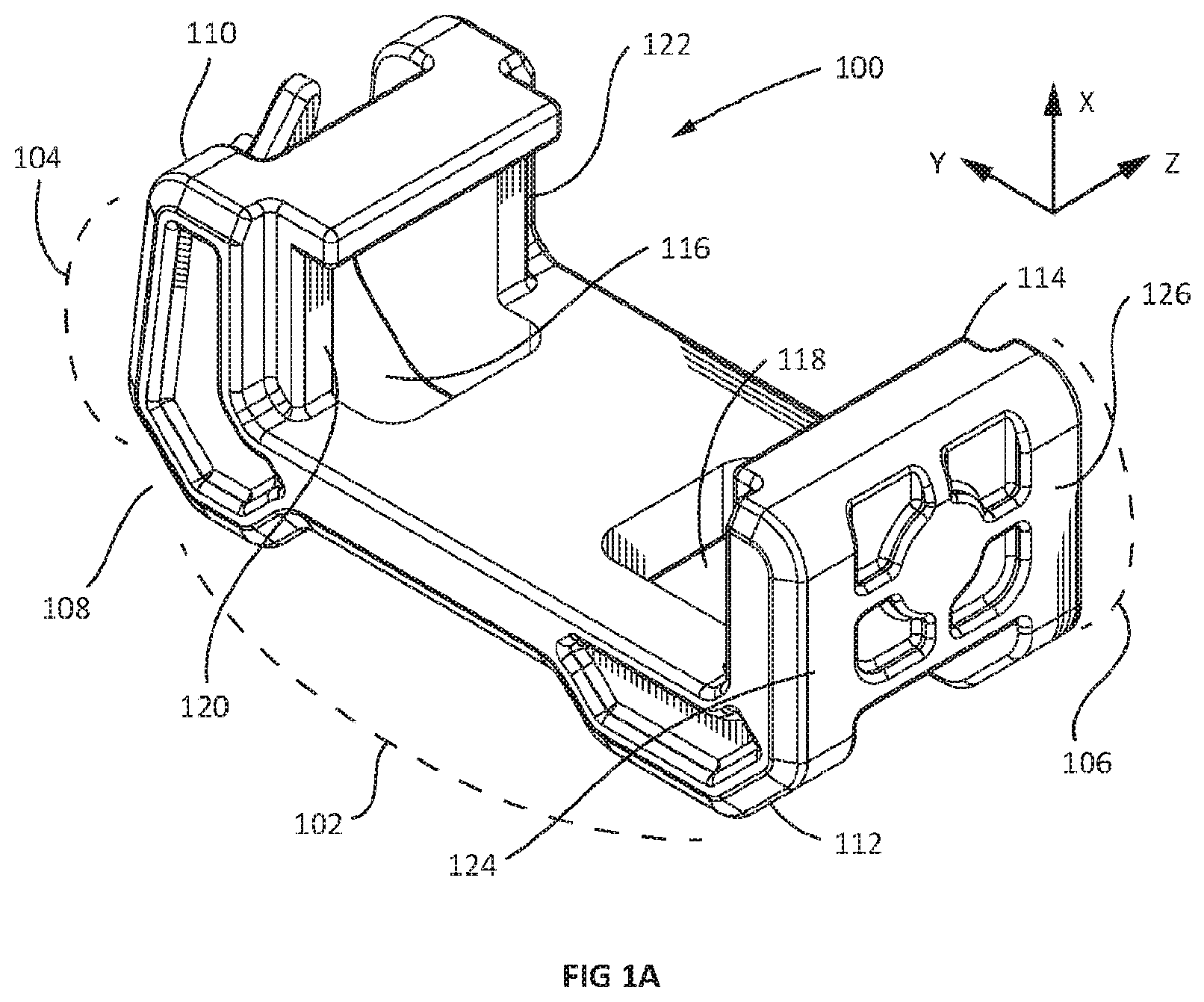 Patent US12134172 — Clamp designs with integrated features and methods relating thereto — Figure 1
