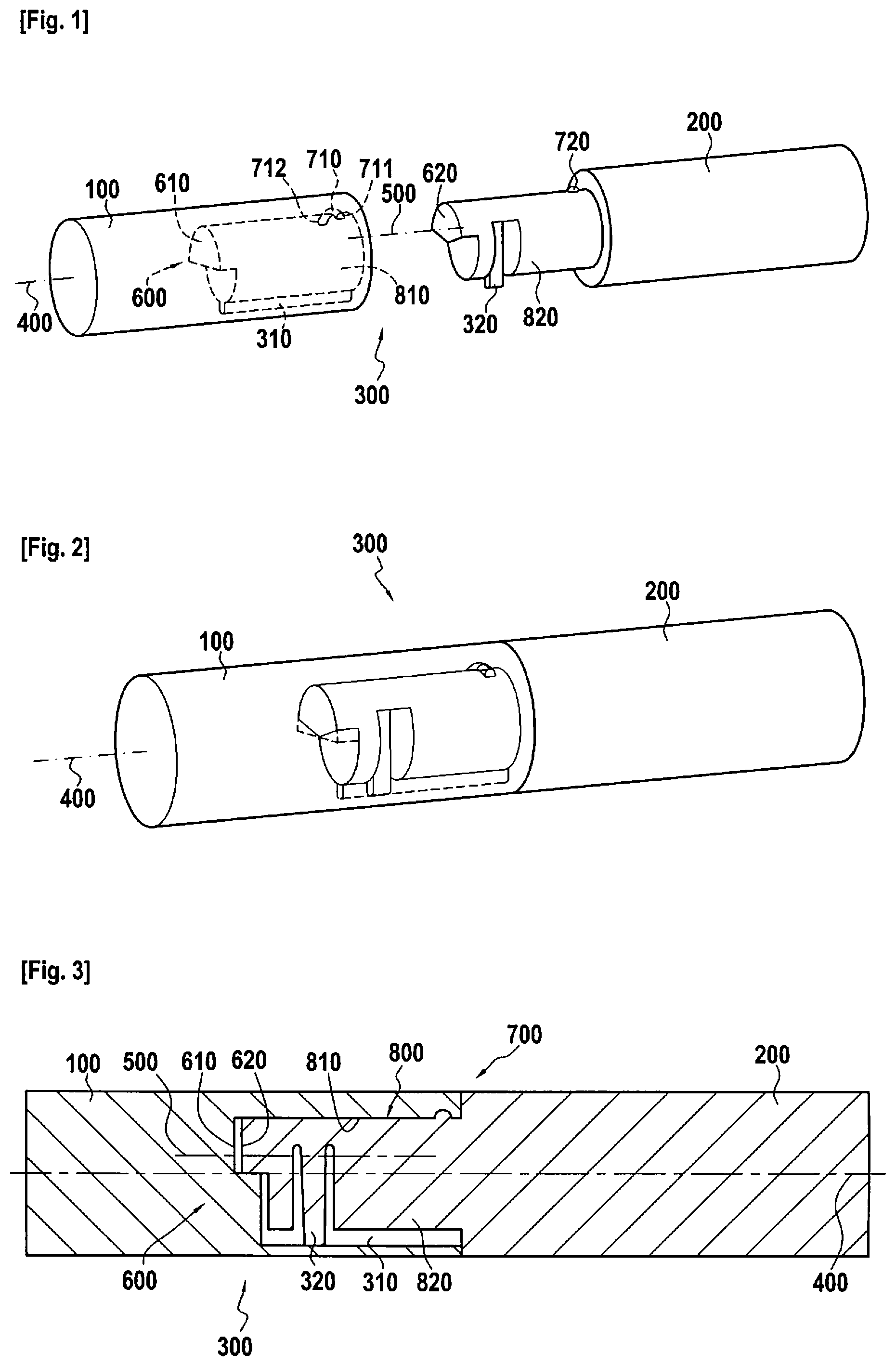 Patent US12134202 — Coupling, fabrication thereof, and handle and razor comprising same — Figure 1