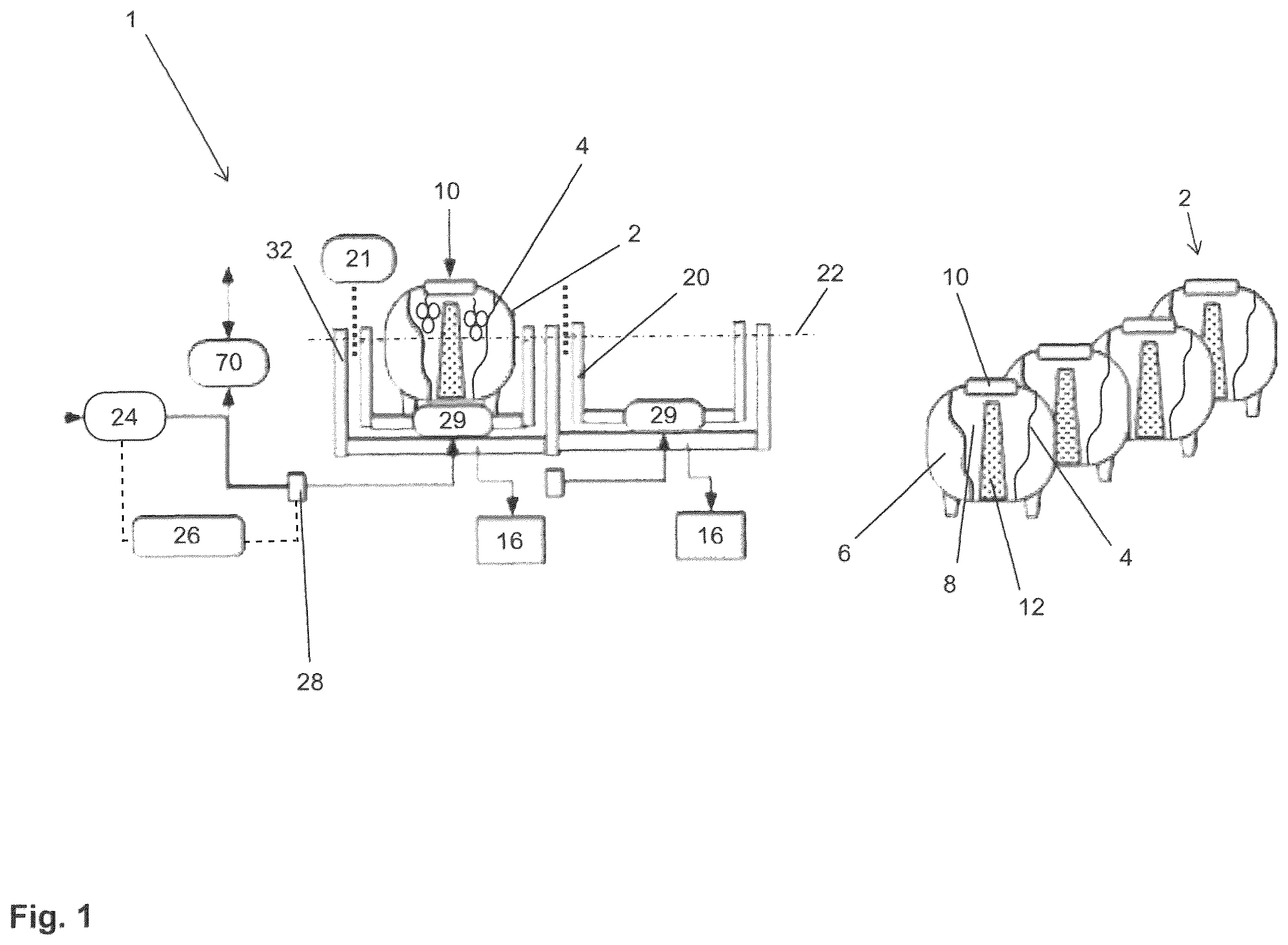 Patent US12134243 — Modular press — Figure 1