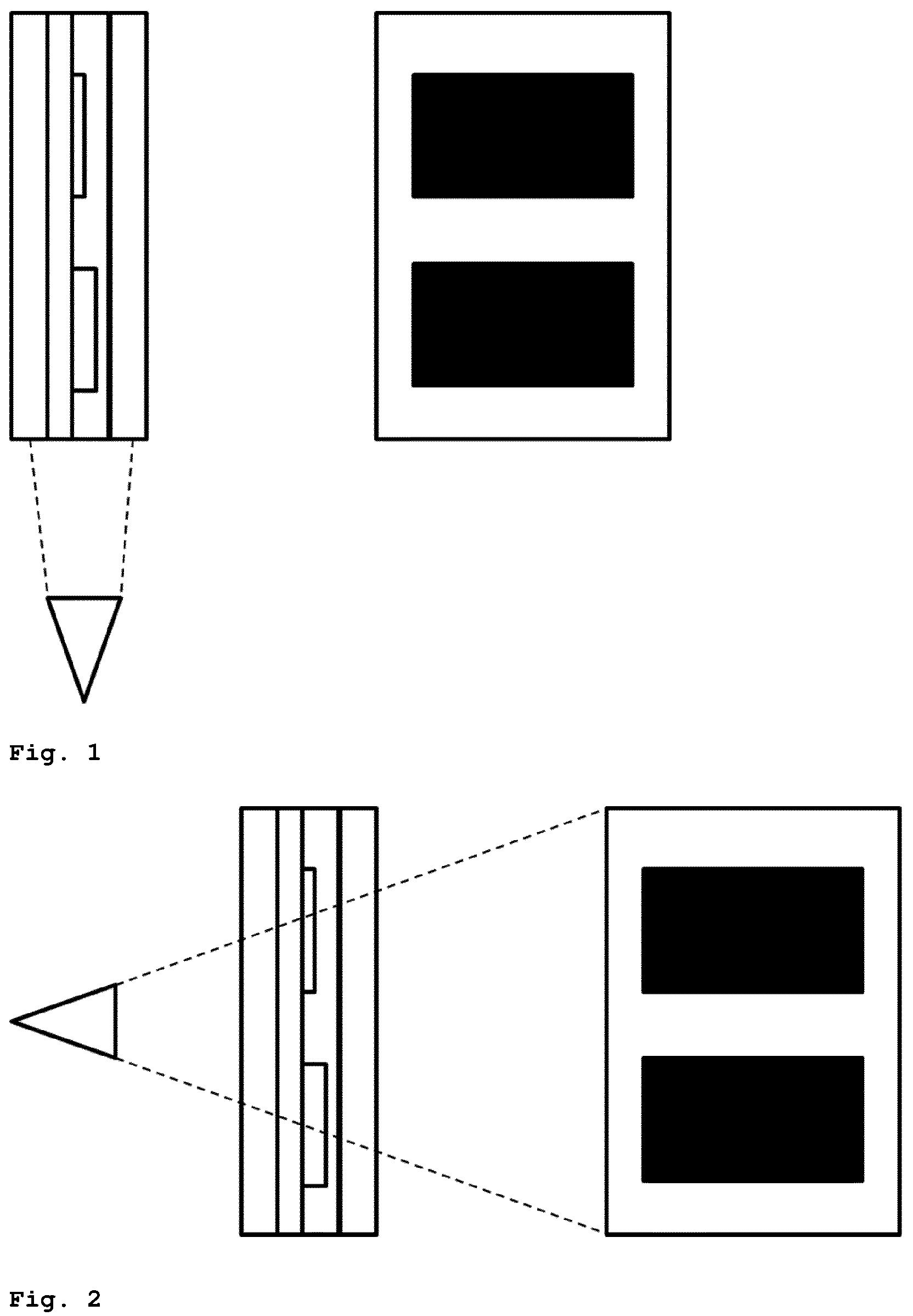 Patent US12134248 — Laminated glass having areas with different refractive indices — Figure 1