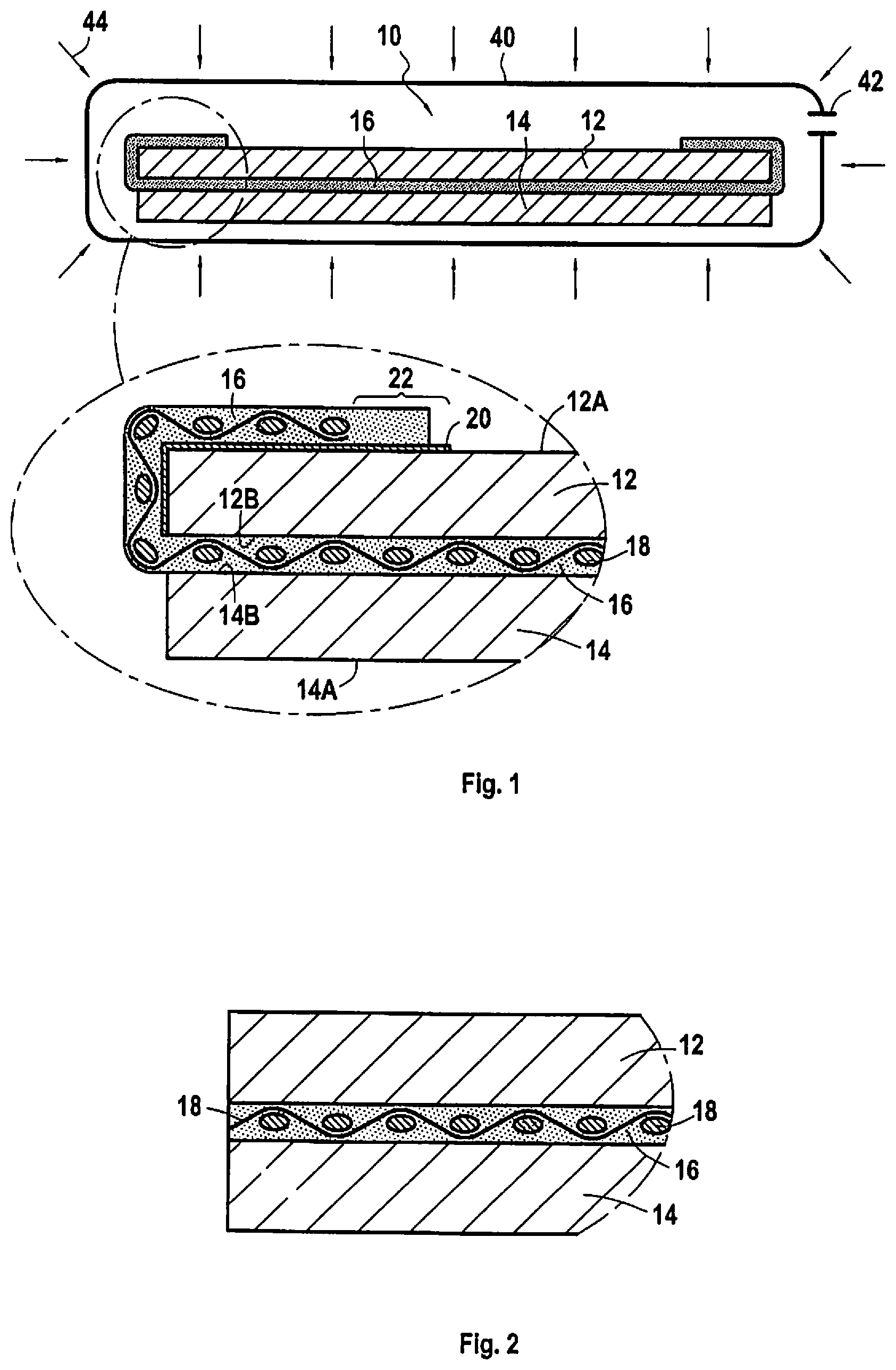Patent US12134258 — Adhesive assembly method and an adhesive assembly obtained by the method — Figure 1