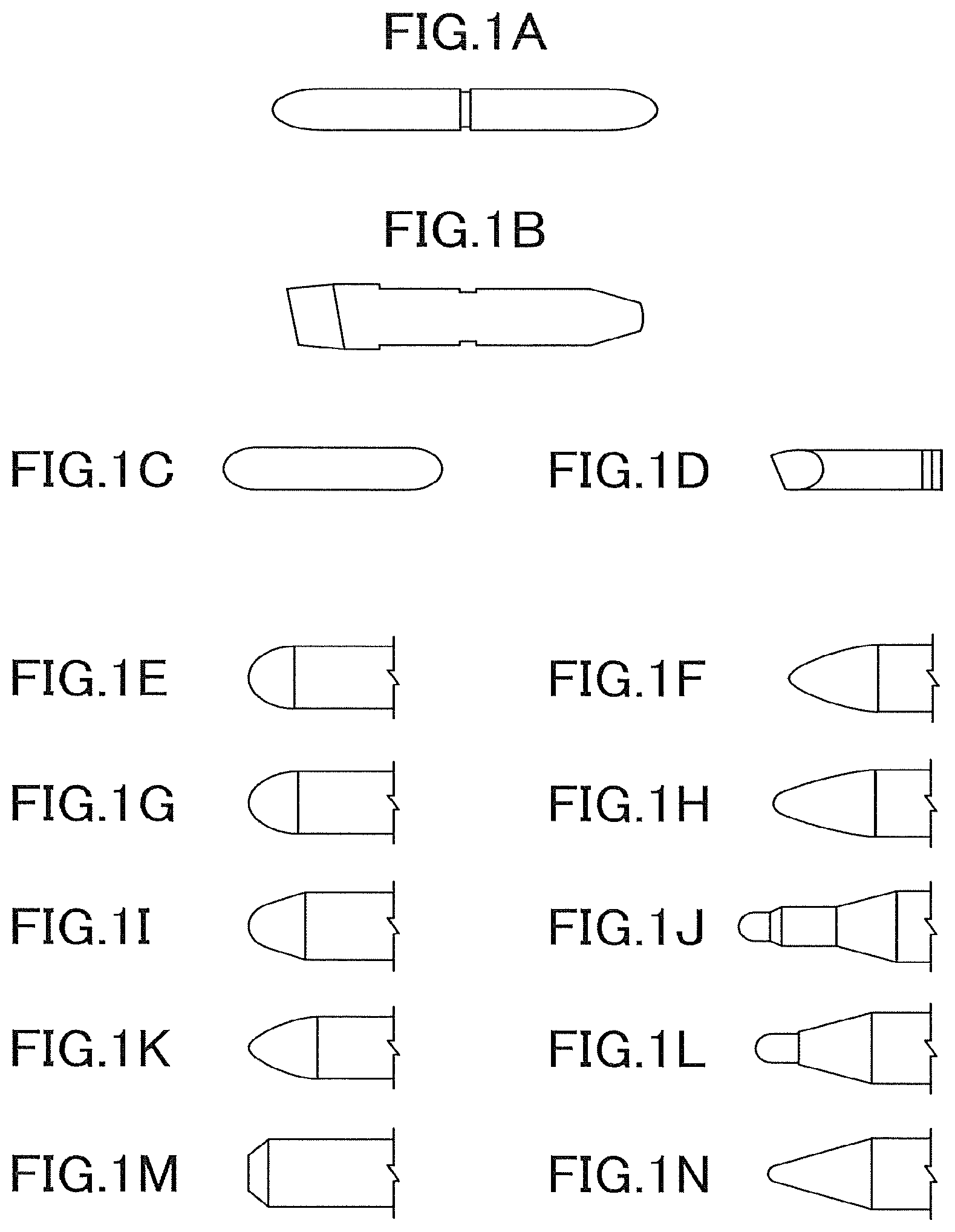Patent US12134281 — Writing instrument — Figure 1