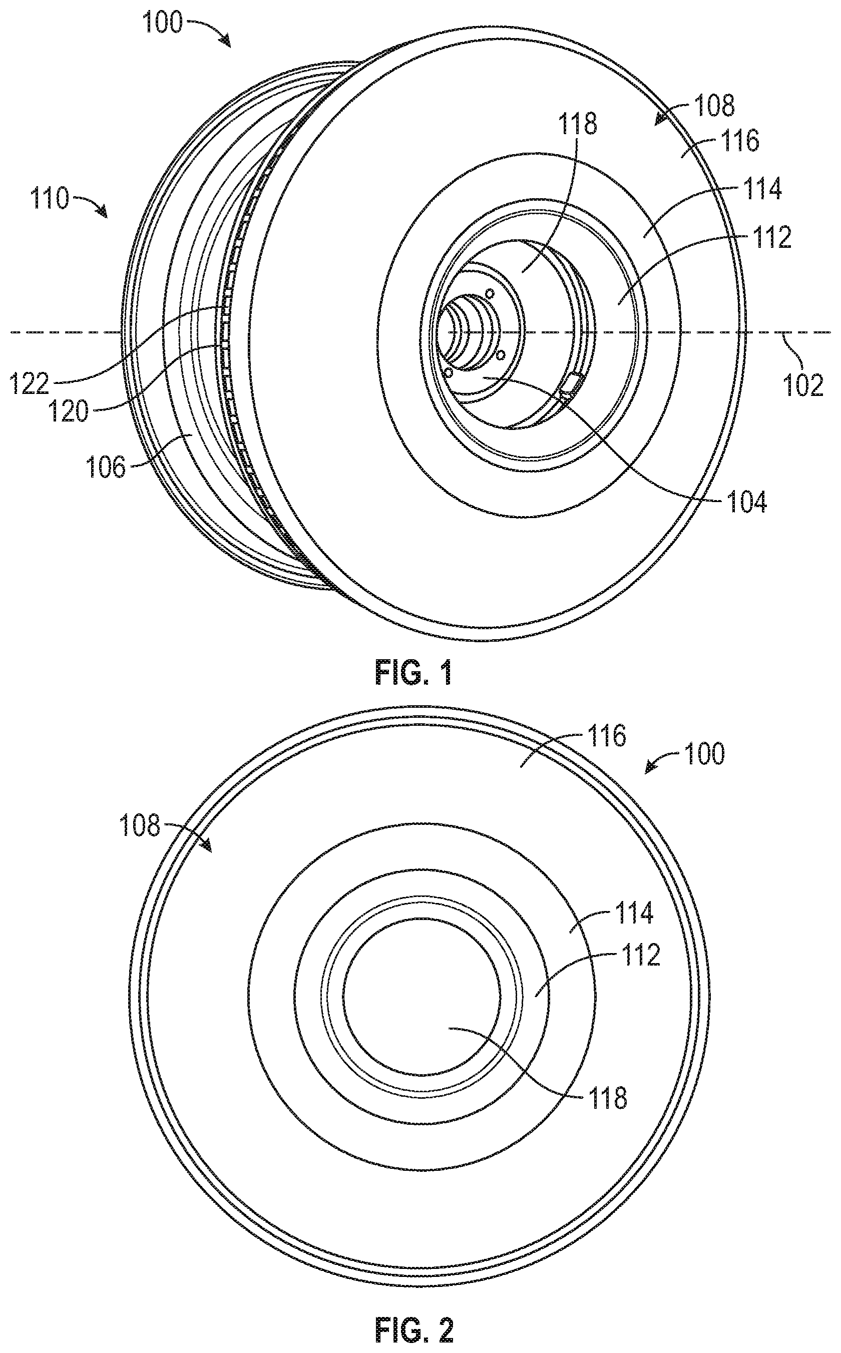 Patent US12134284 — Aerodynamic cover for a vehicle wheel, attachment system for the aerodynamic cover to the vehicle wheel, and vehicle wheel having such an aerodynamic cover and attachment system — Figure 1