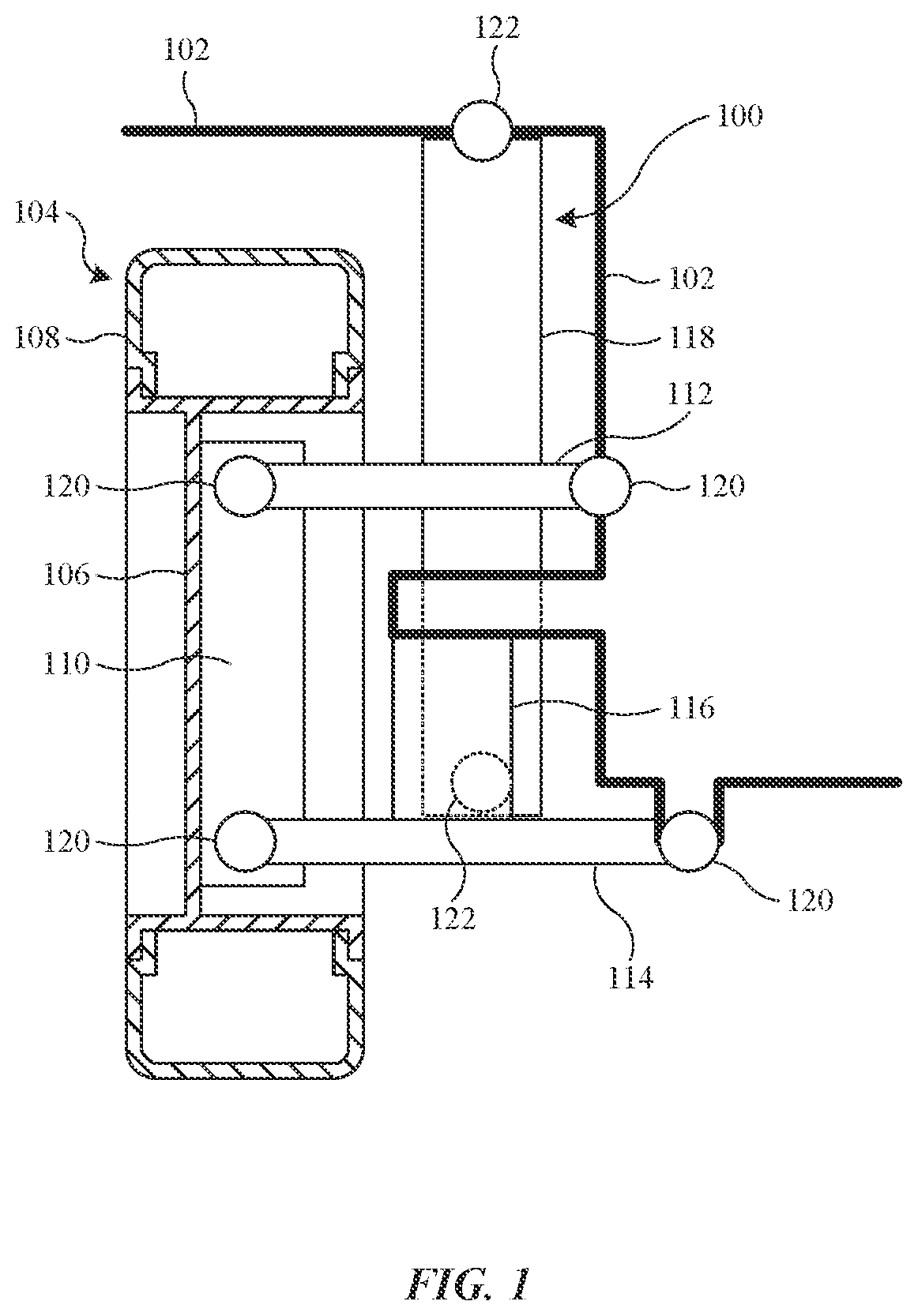 Patent US12134292 — Motion control systems — Figure 1