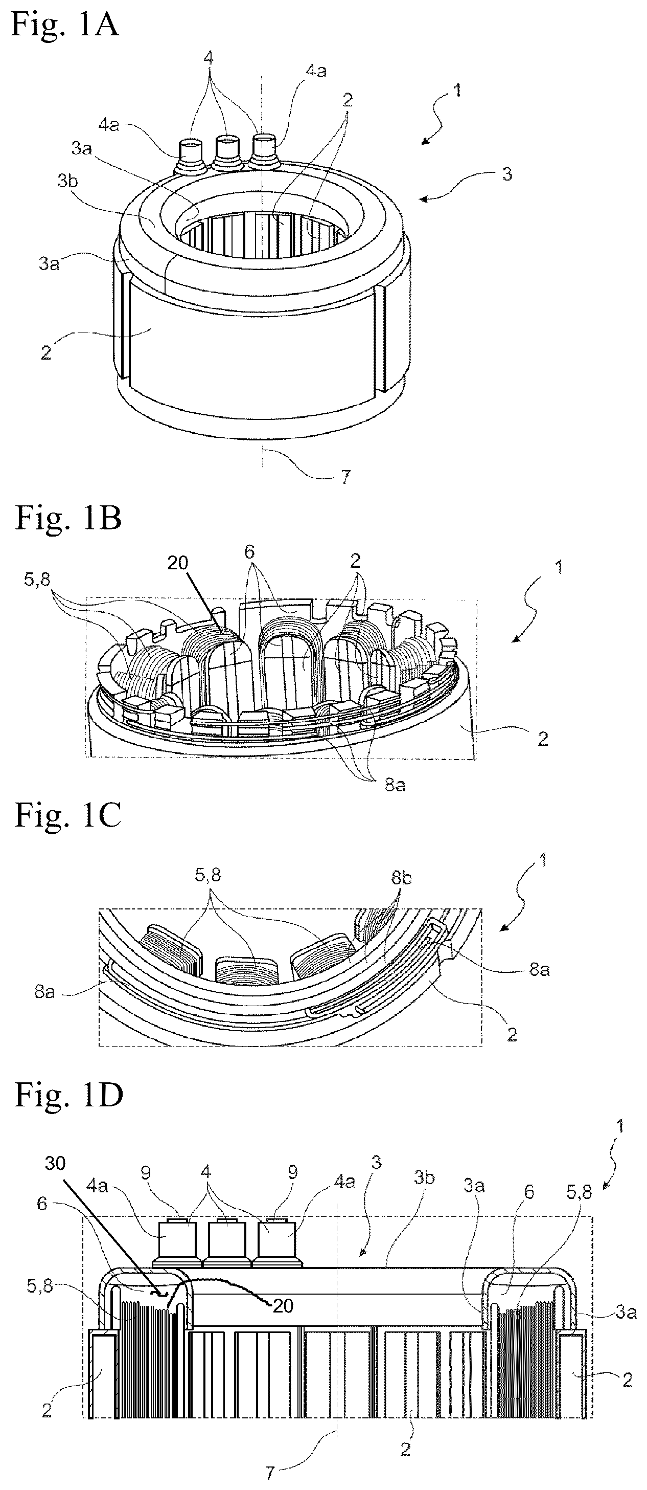 Patent US12134302 — Device for driving a compressor, and method for manufacturing the device — Figure 1