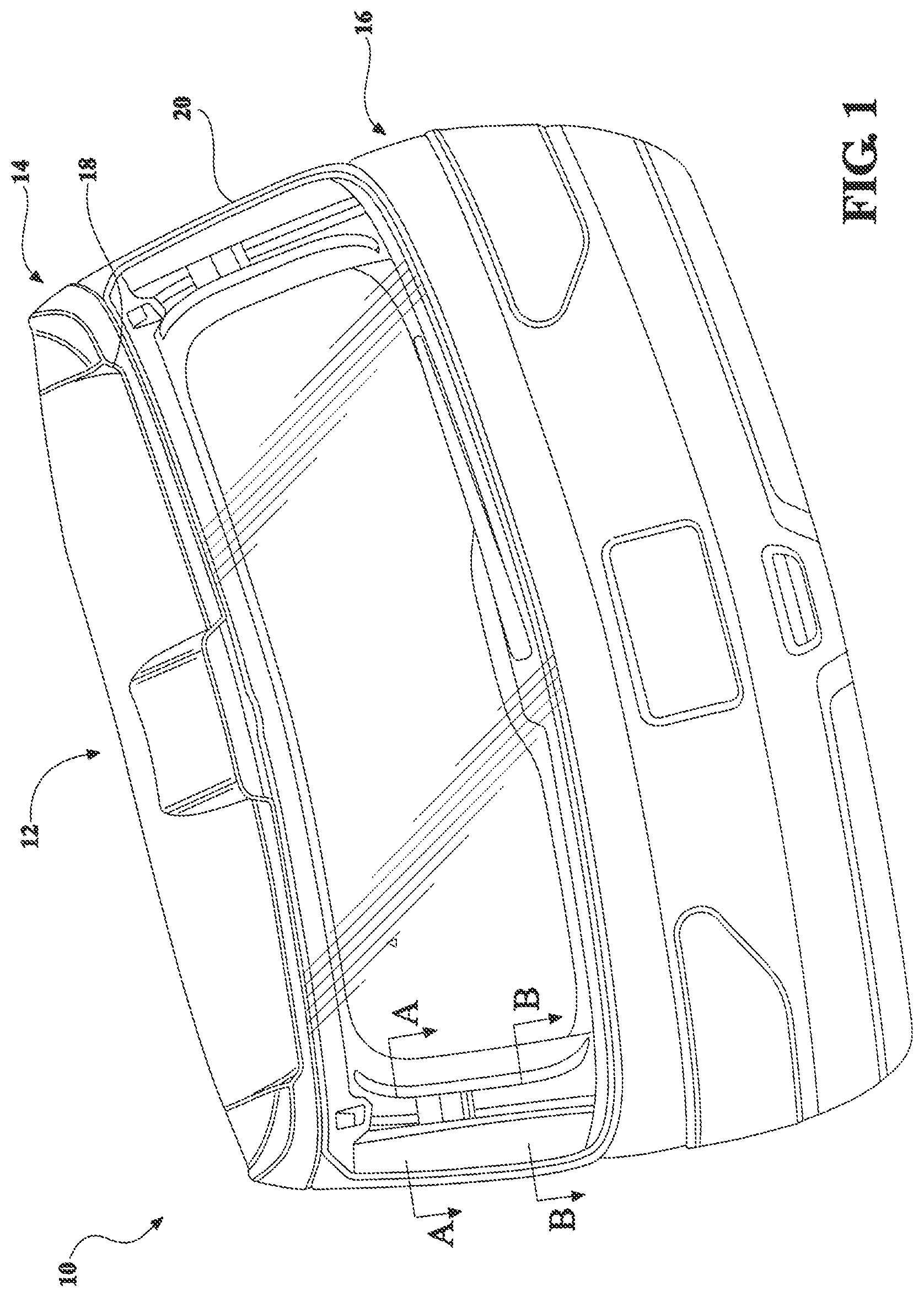 Patent US12134309 — Composite liftgate — Figure 1