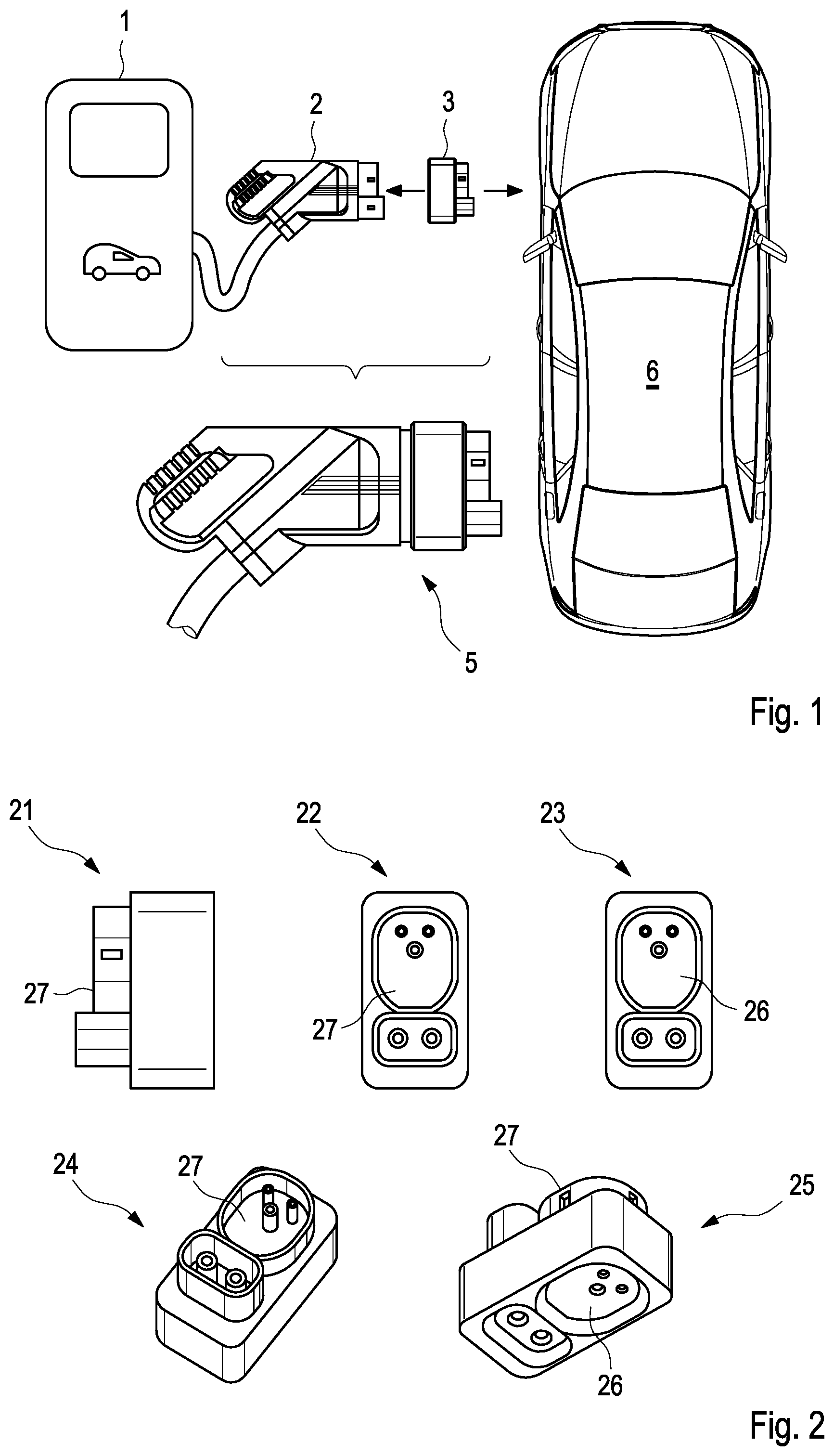 Patent US12134327 Figure 1 – Function extension module for charging stations