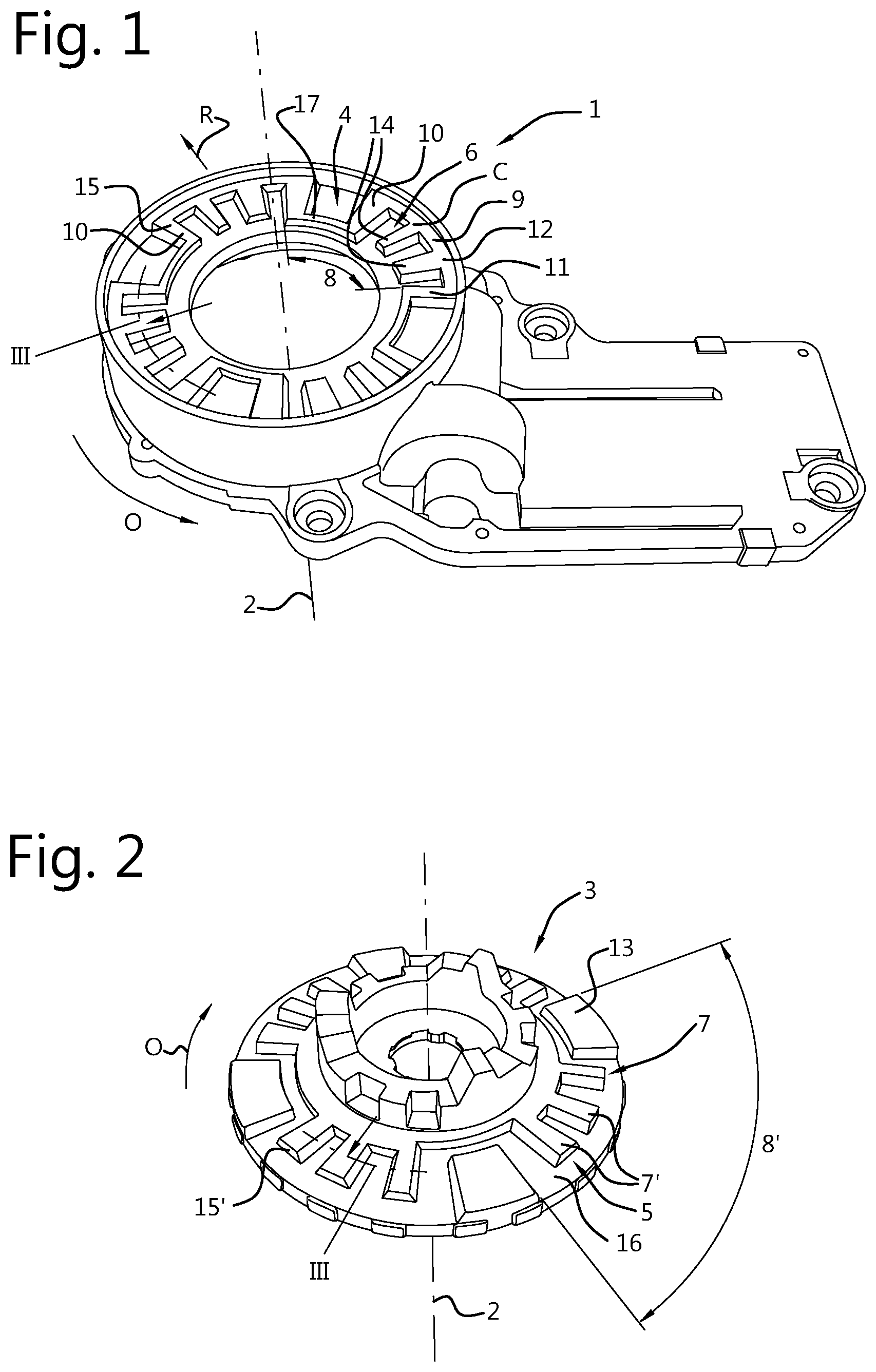 Patent US12134353 — Adjusting instrument comprising mutually cooperating cam patterns, in particular for adjusting an exterior vision unit of a vehicle — Figure 1