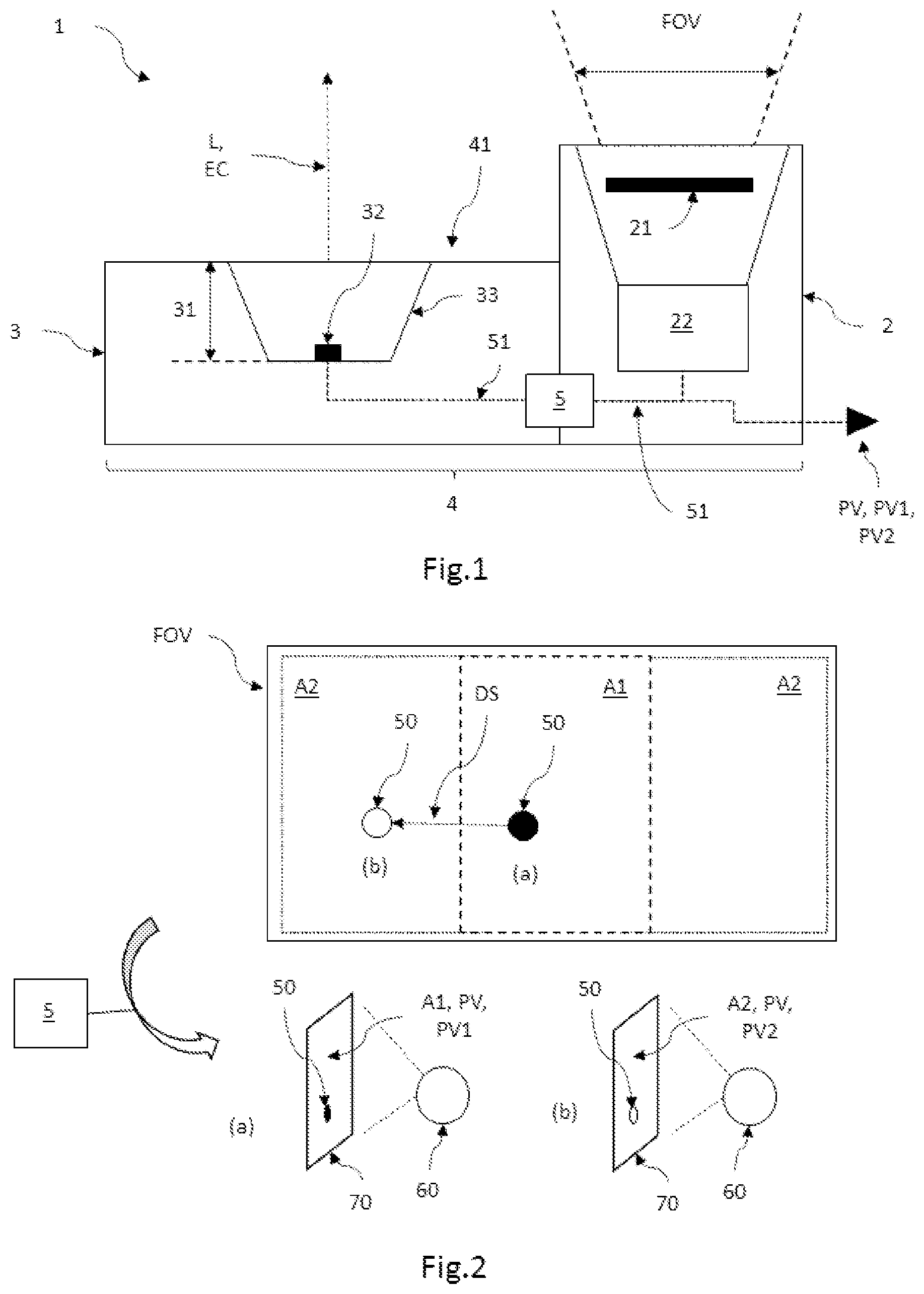Patent US12134354 — Vehicle tracking for a camera wing system — Figure 1