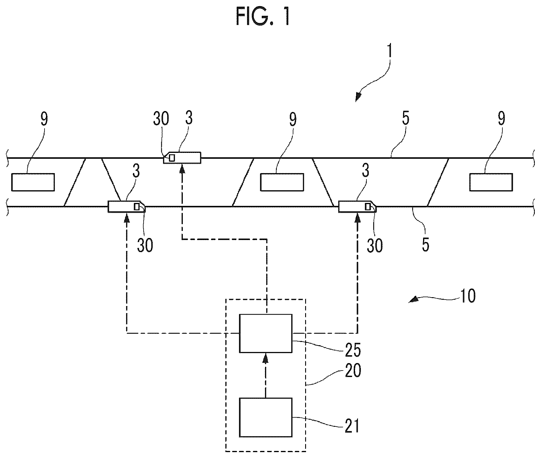 Patent US12134416 — Traffic control system — Figure 1