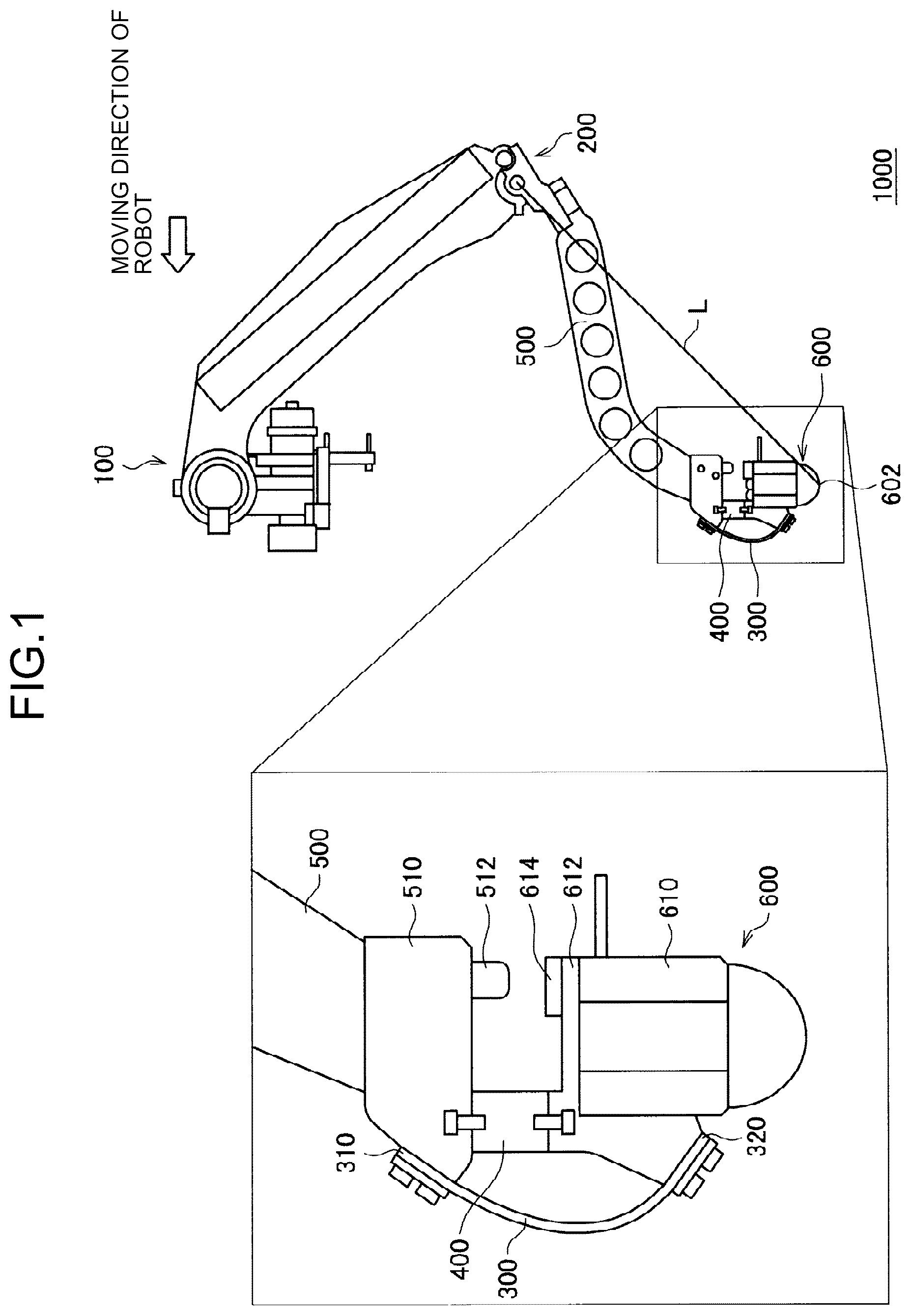 Patent US12134431 — Robot leg structure — Figure 1