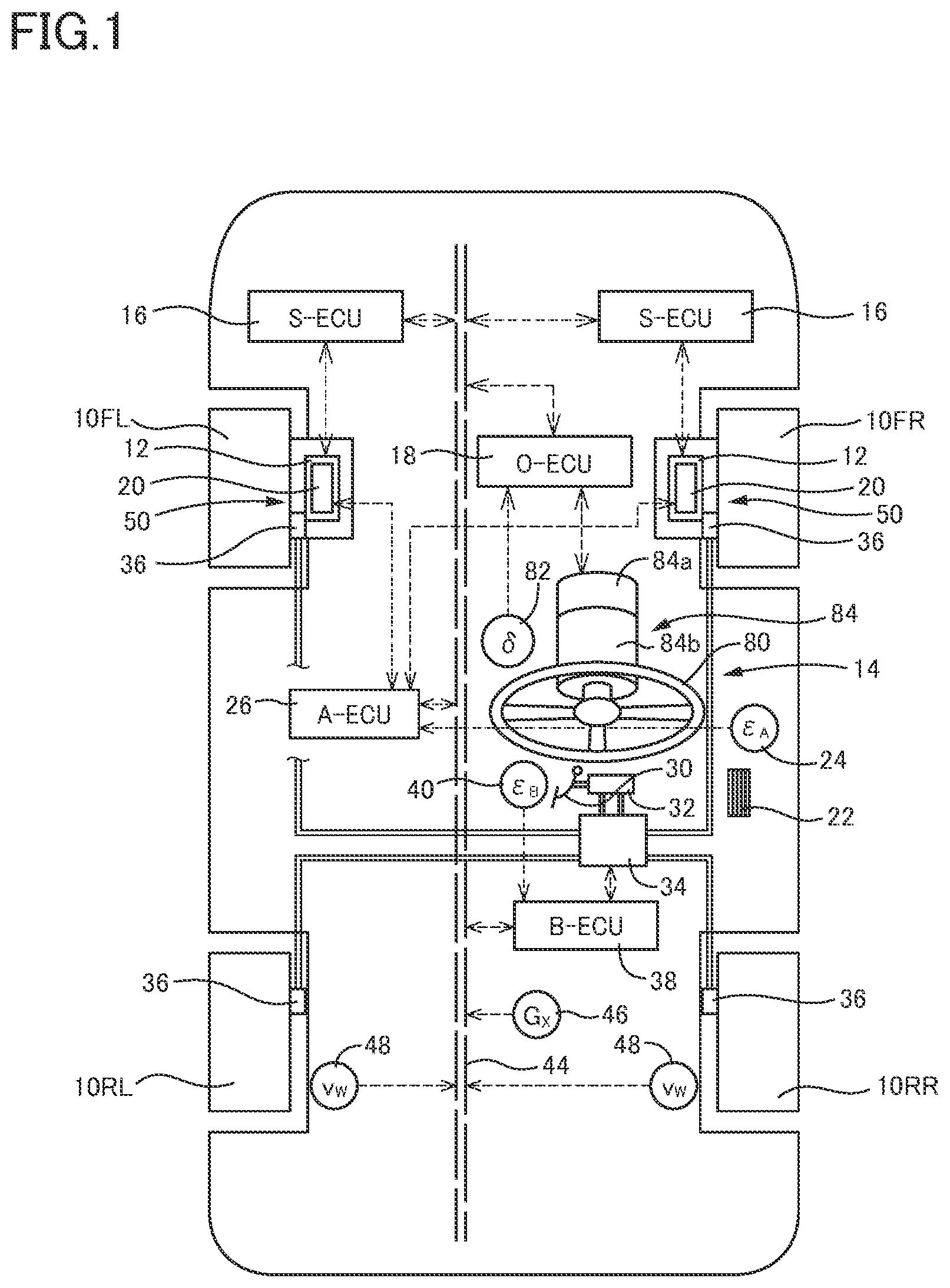 Patent US12134432 — Steering system — Figure 1