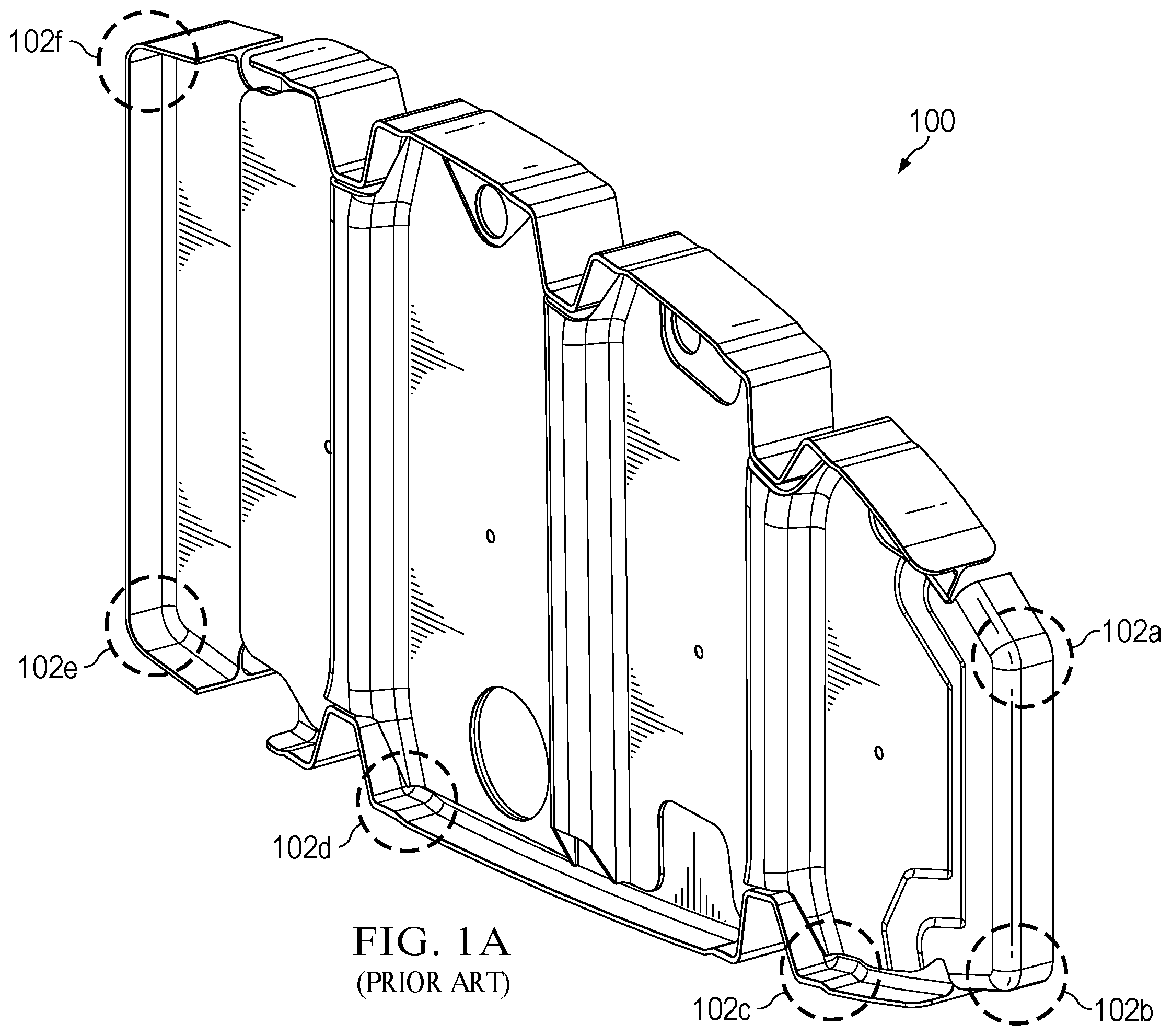Patent US12134458 — System, apparatus, and method of manufacture for a rib structure — Figure 1
