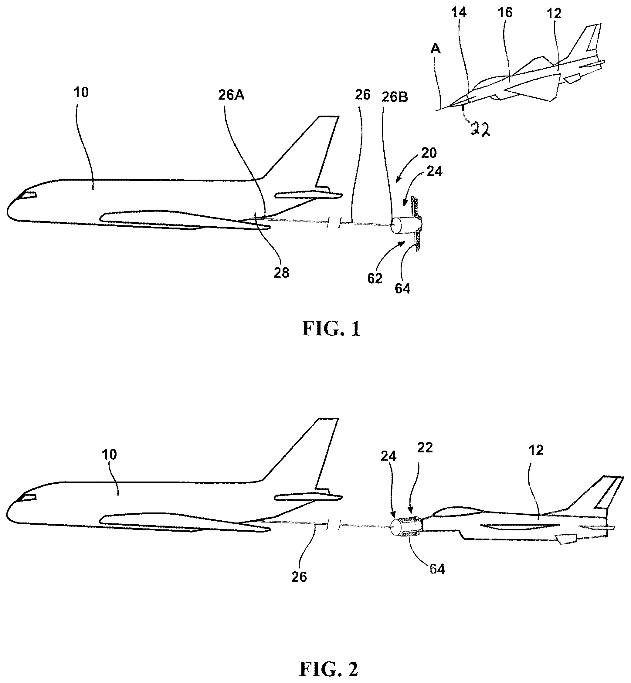 Patent US12134482 — Aerial vehicle towing systems and methods — Figure 1