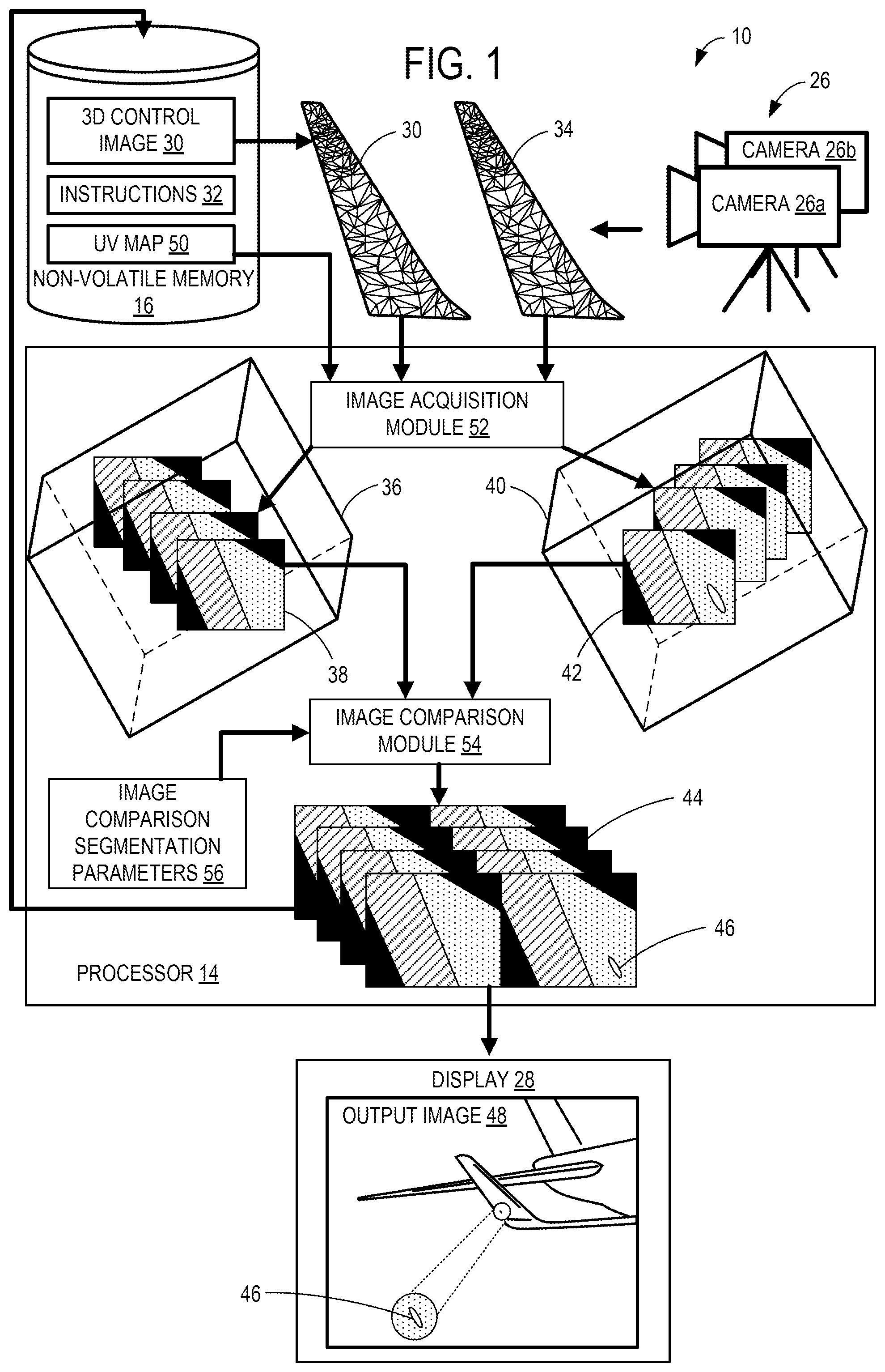 Patent US12134483 — System and method for automated surface anomaly detection — Figure 1