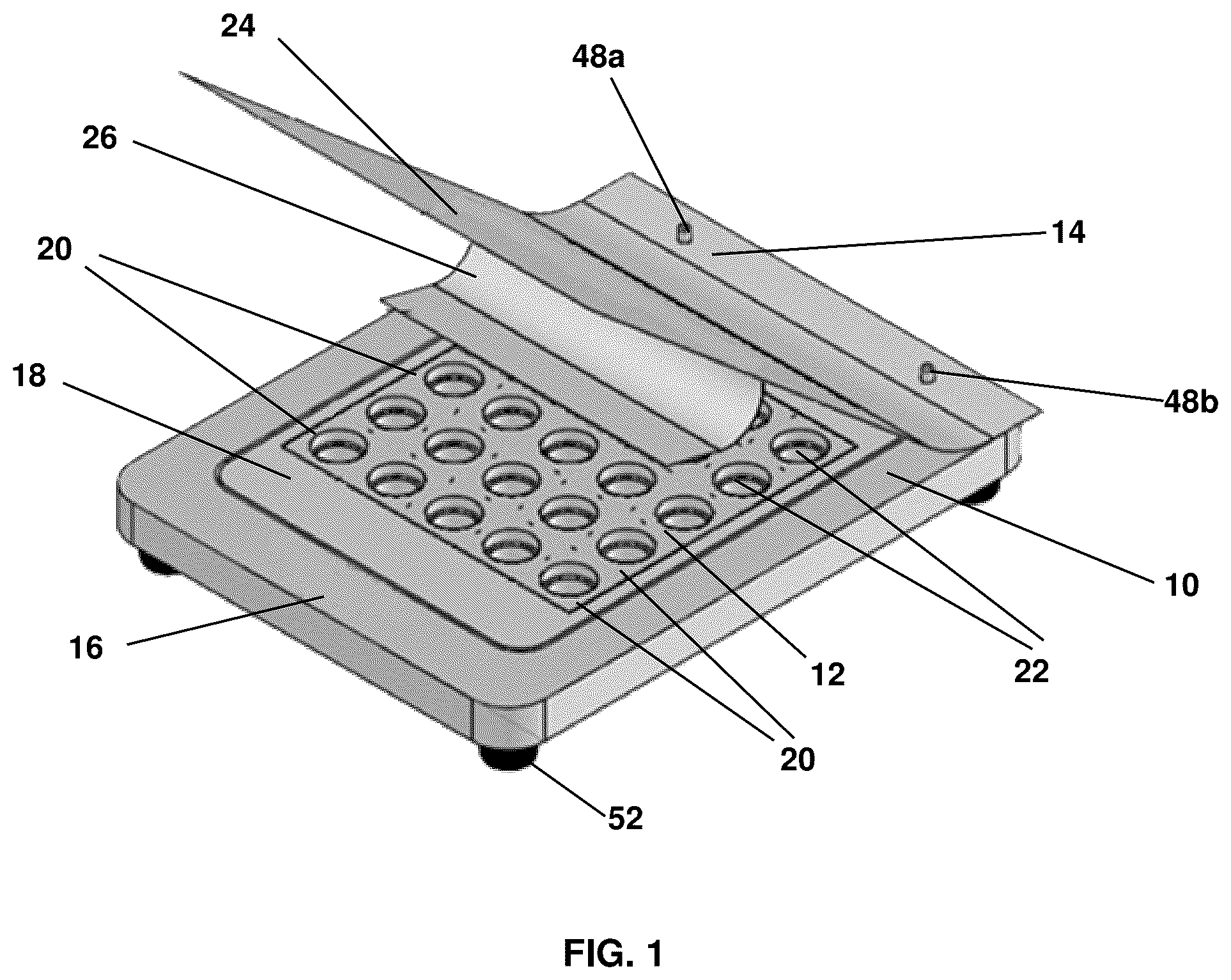 Patent US12134490 — System and method for blister packaging — Figure 1